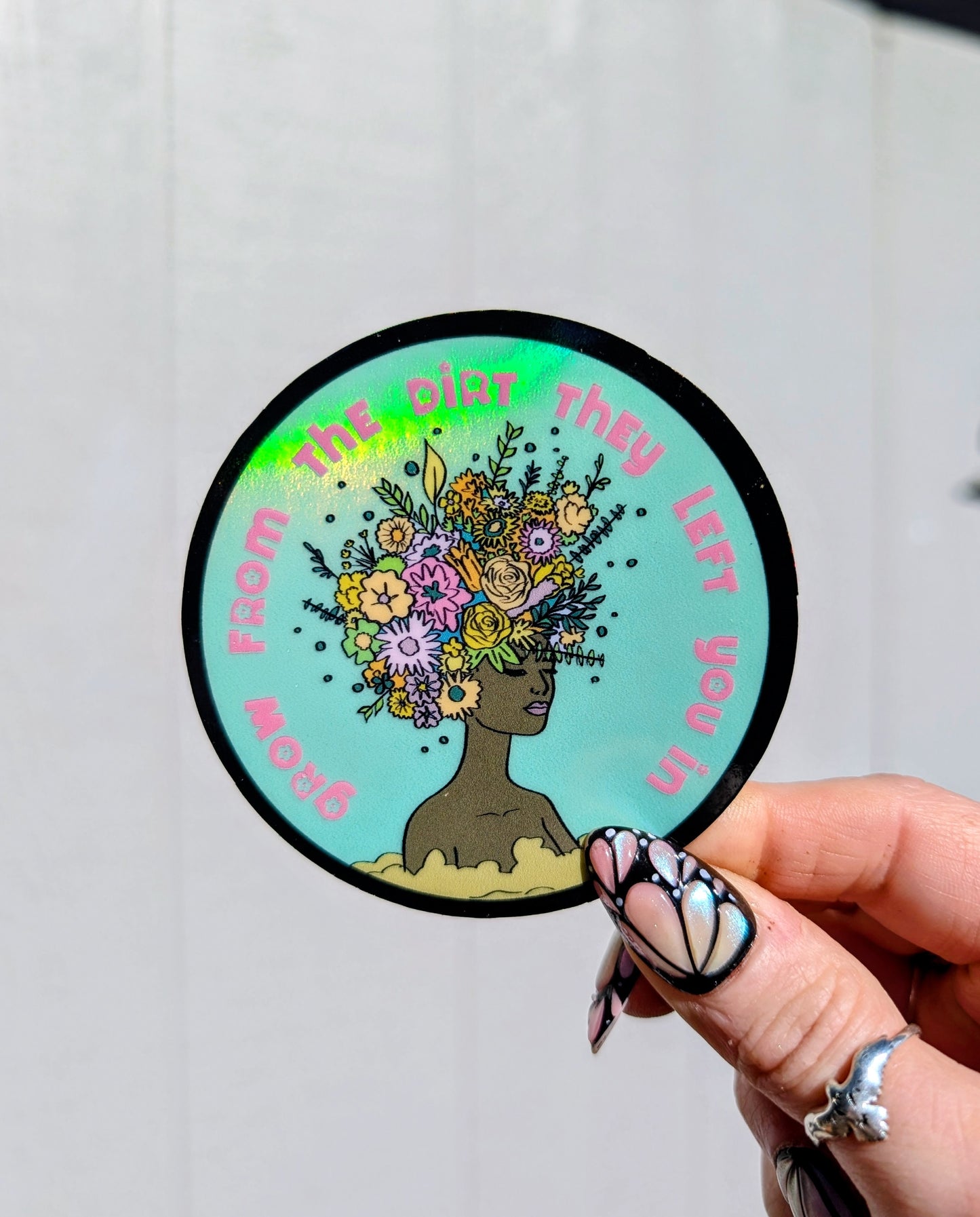 Grow From The Dirt Feminist Vinyl Sticker