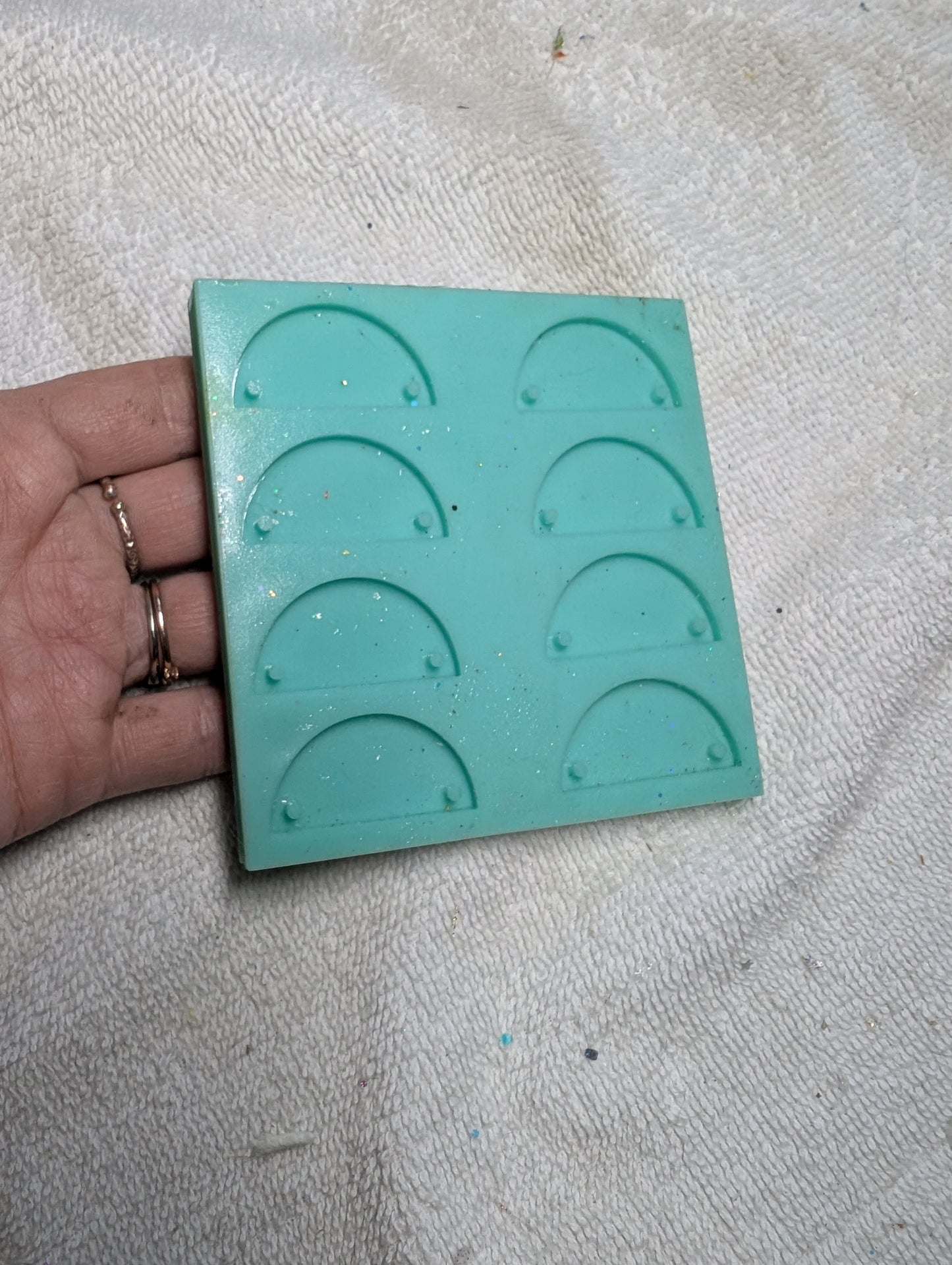Large Half Circle Resin Silicone Mold