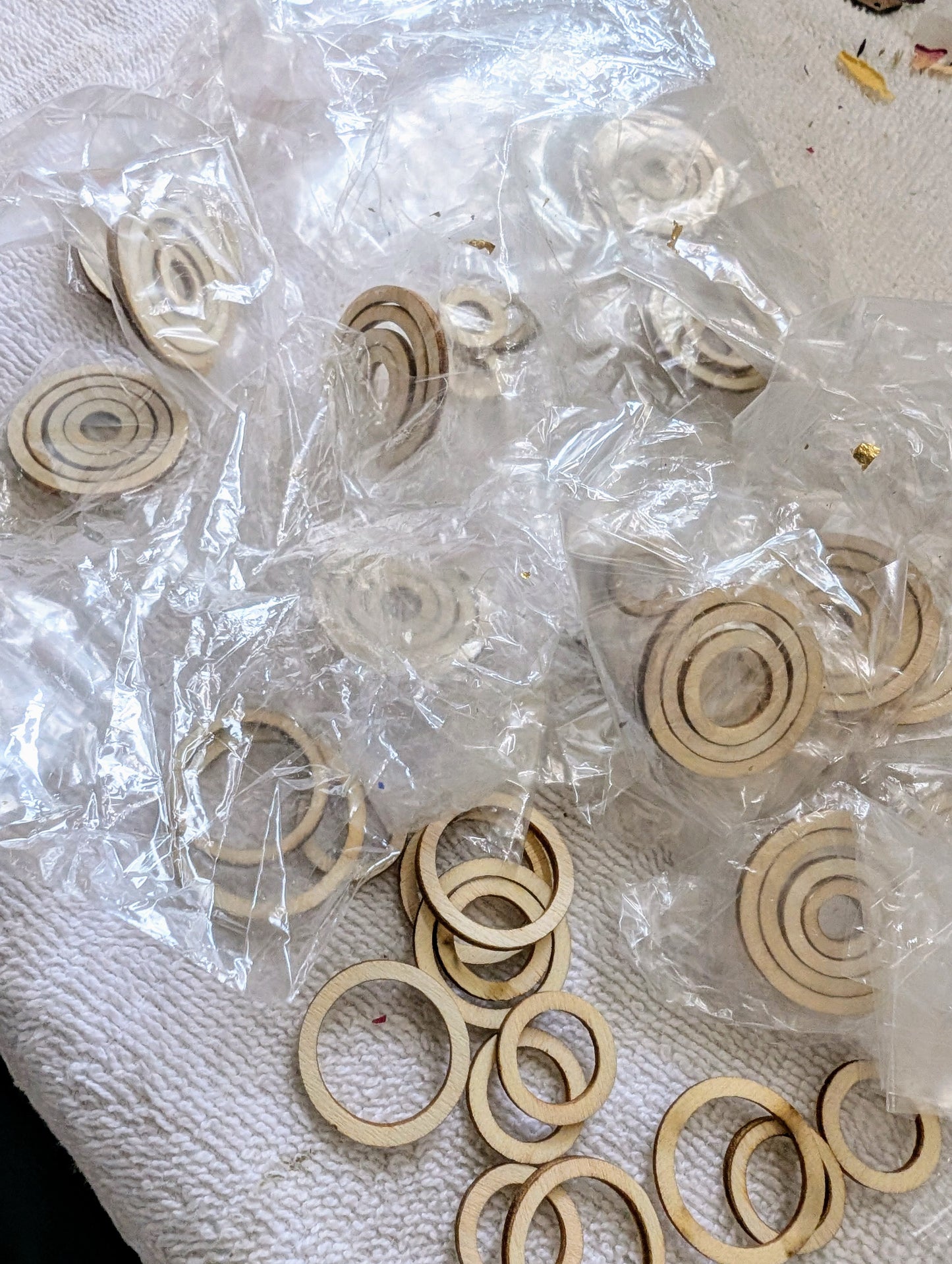 Assorted Small Wood Circles