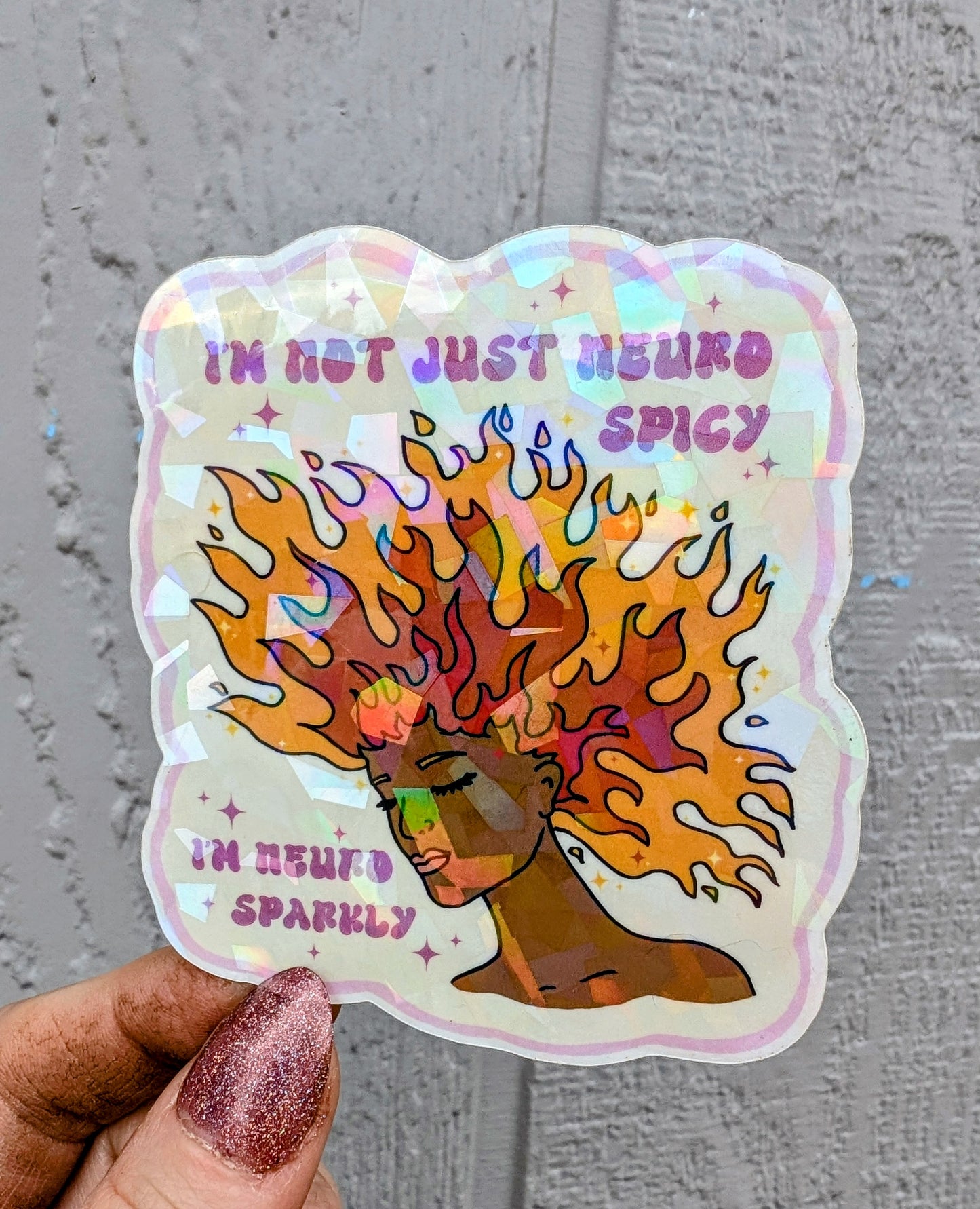 Feminist Neurodivergent Vinyl Sticker