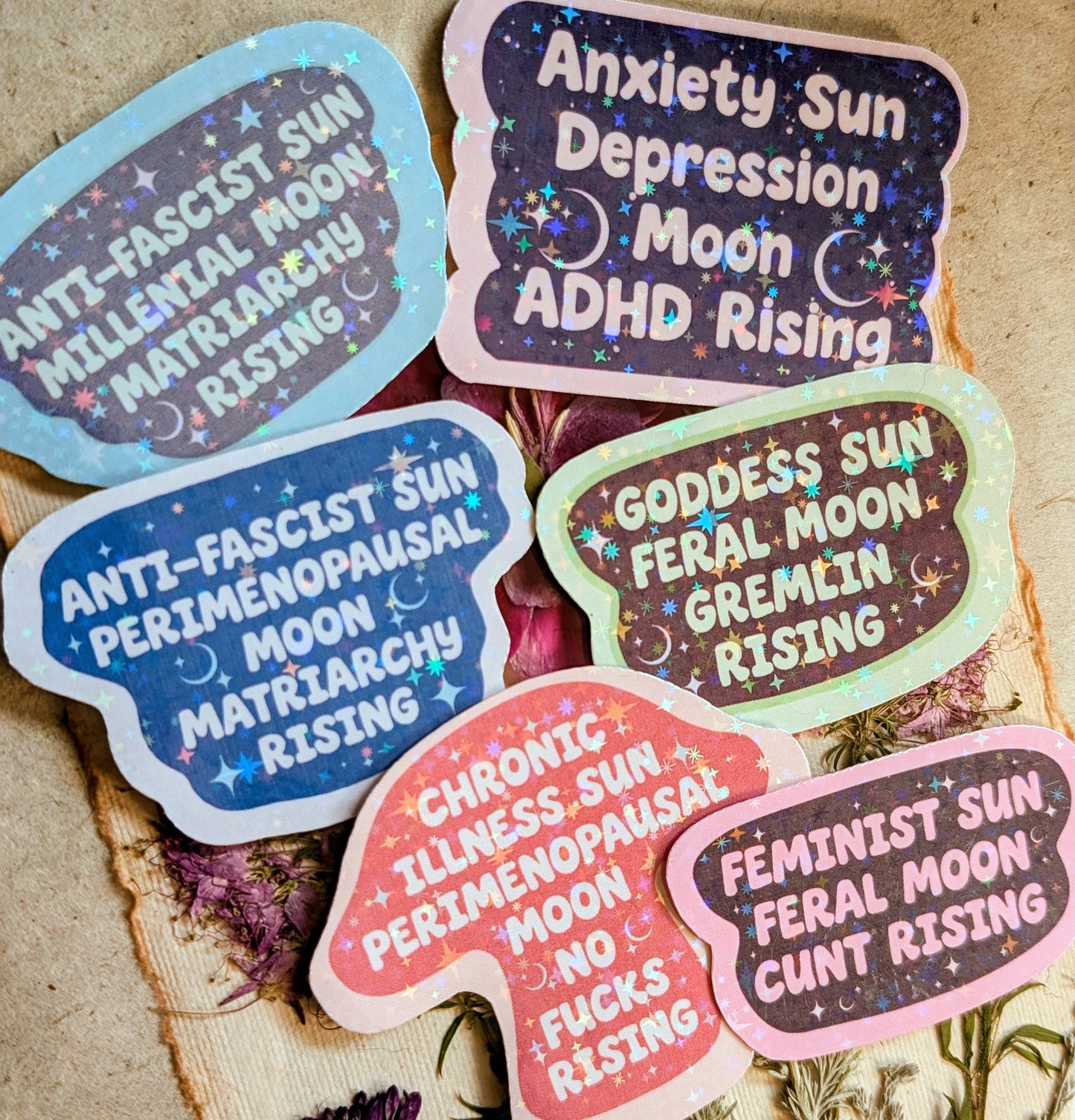Perimenopausal Anti-fascist Inspirational Feminist Vinyl Sticker