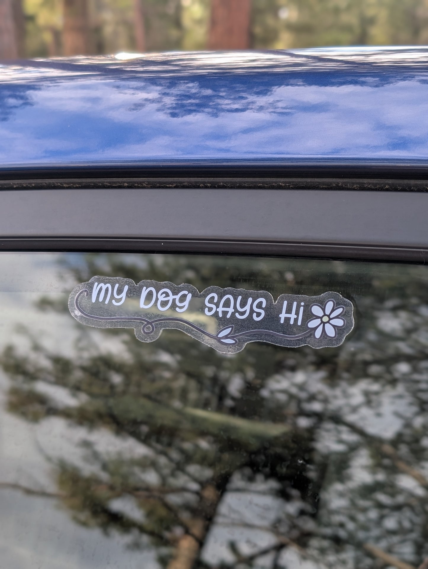 Dog Lover Clear Vinyl Bumper Sticker