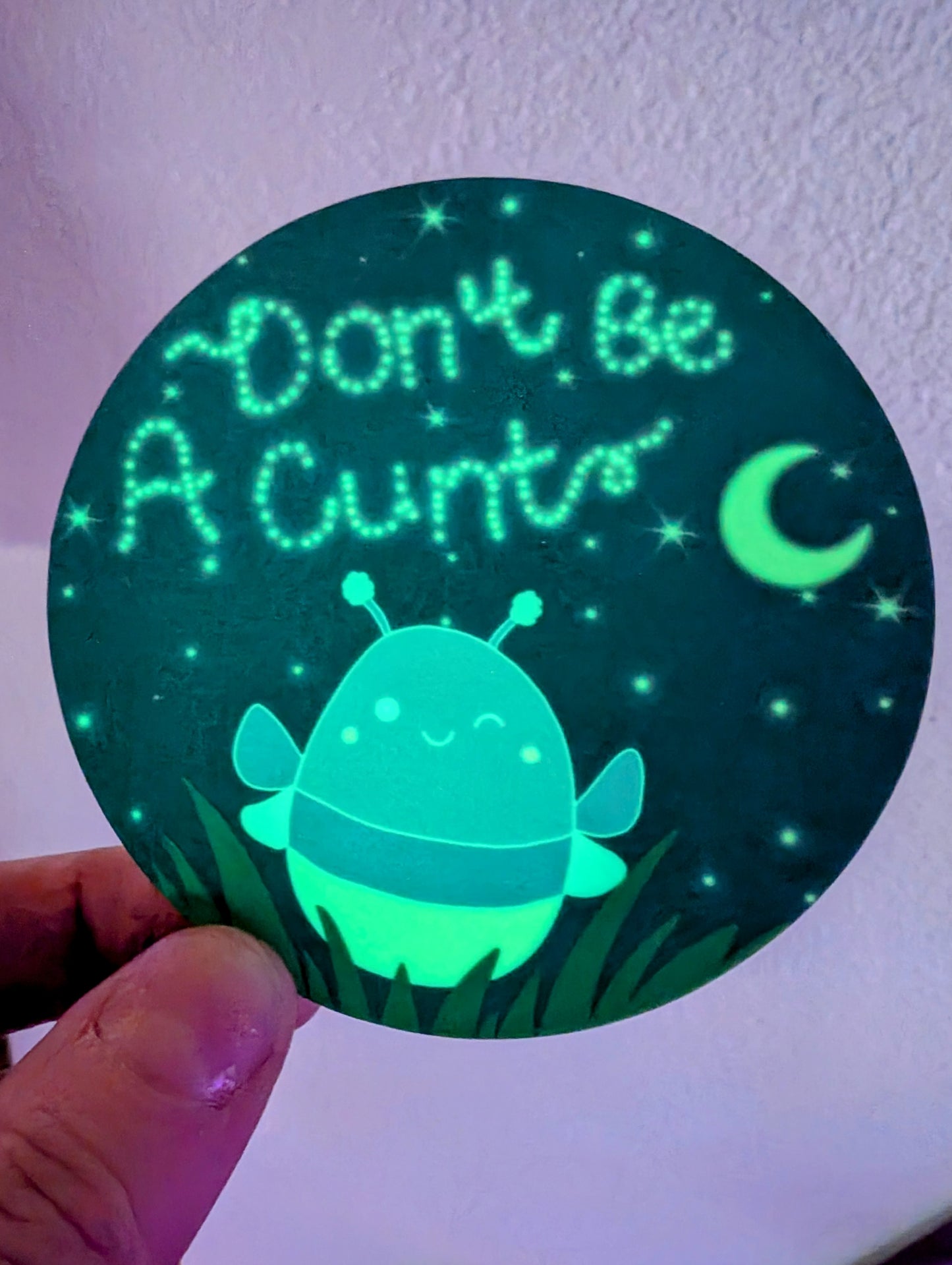 Glow In The Dark Feral Lightening Bug Vinyl Sticker