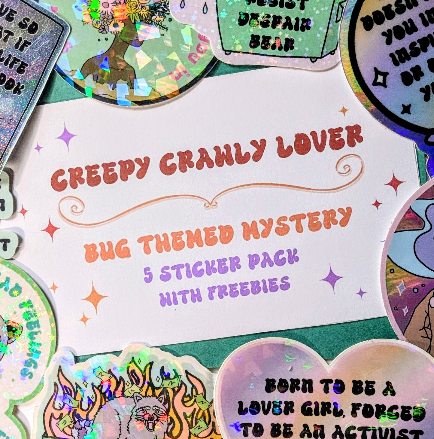 Creepy Crawly Lover Vinyl Mystery Sticker Pack