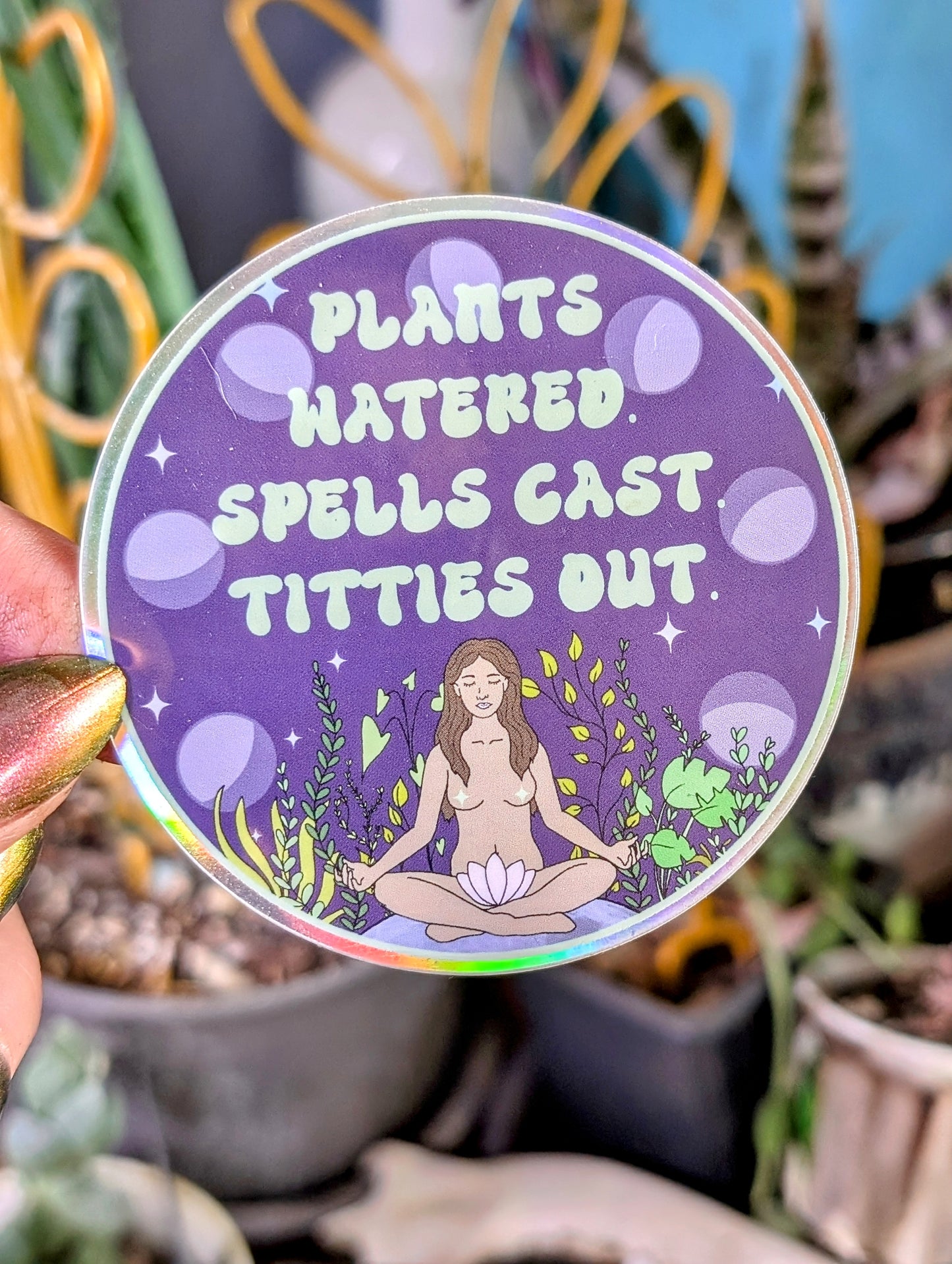 Feminist Witch Gardener Vinyl Sticker