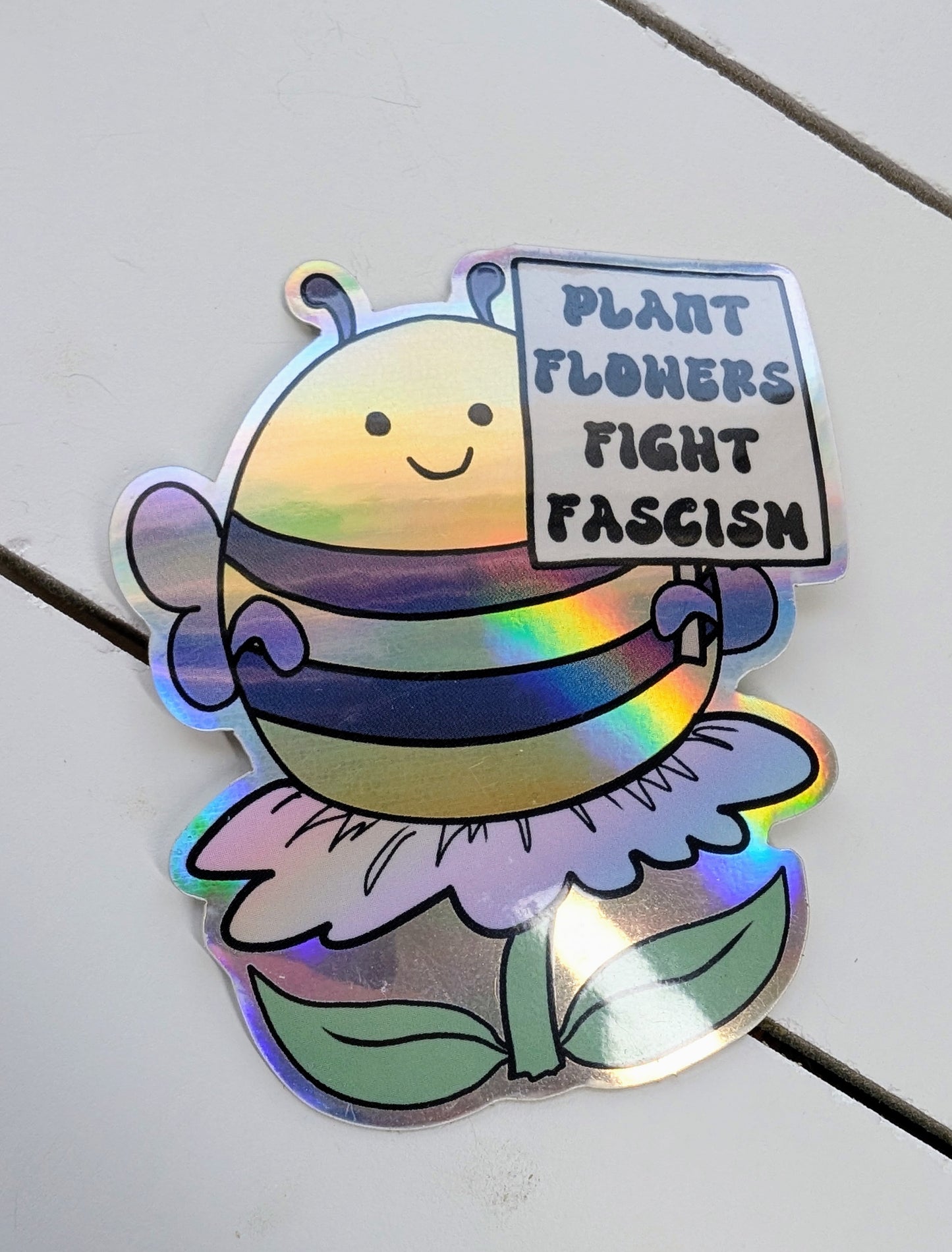 Activist Bee Vinyl Sticker