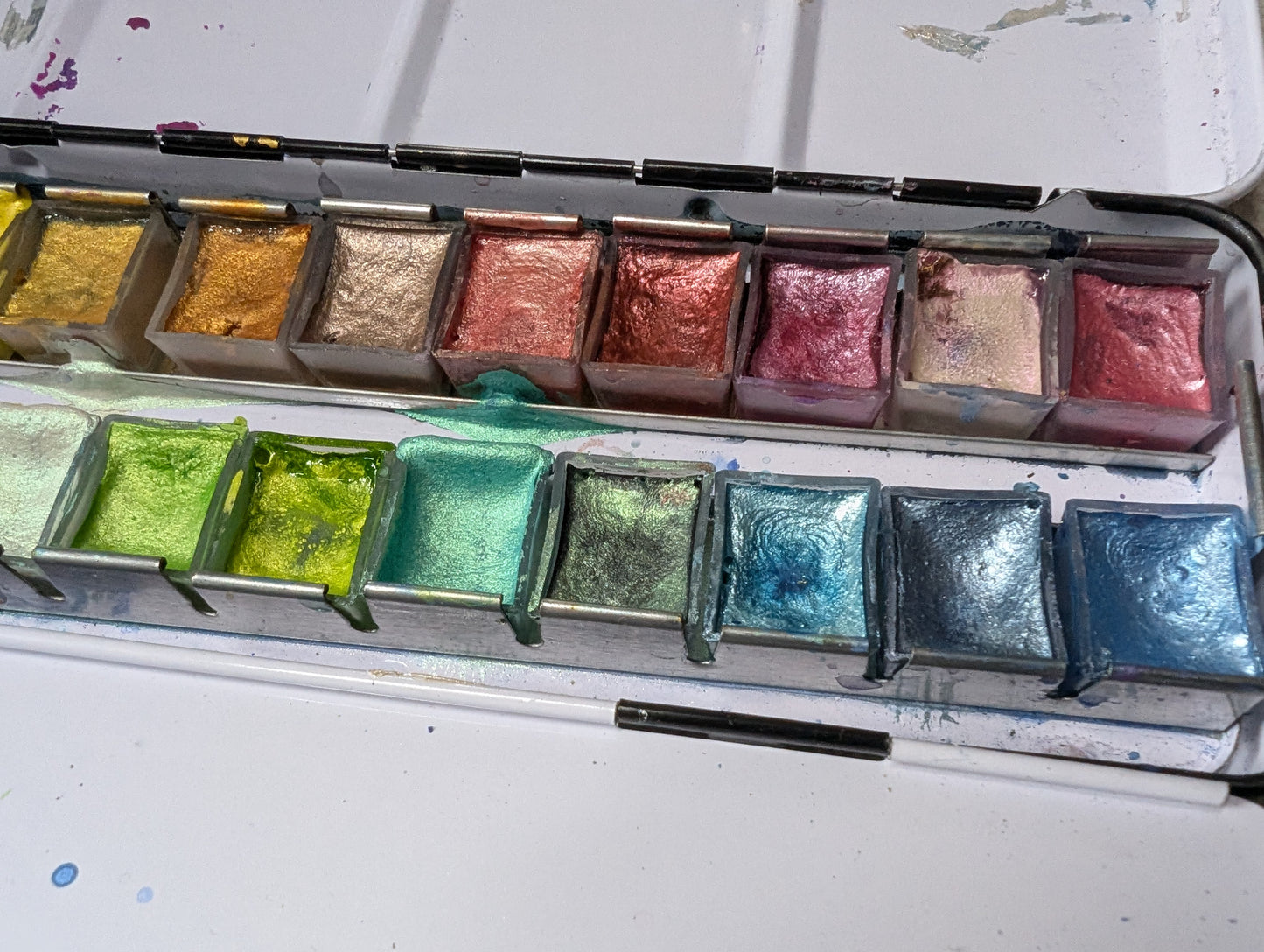 Arteza Premium Metallic Watercolor Set