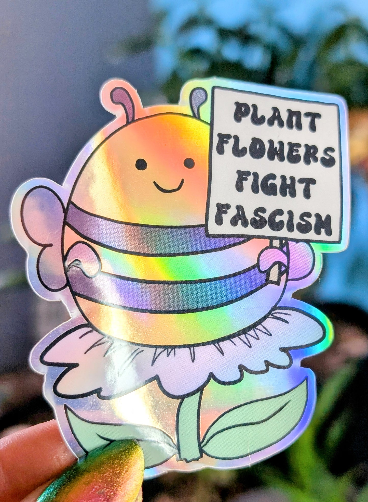Activist Bee Vinyl Sticker
