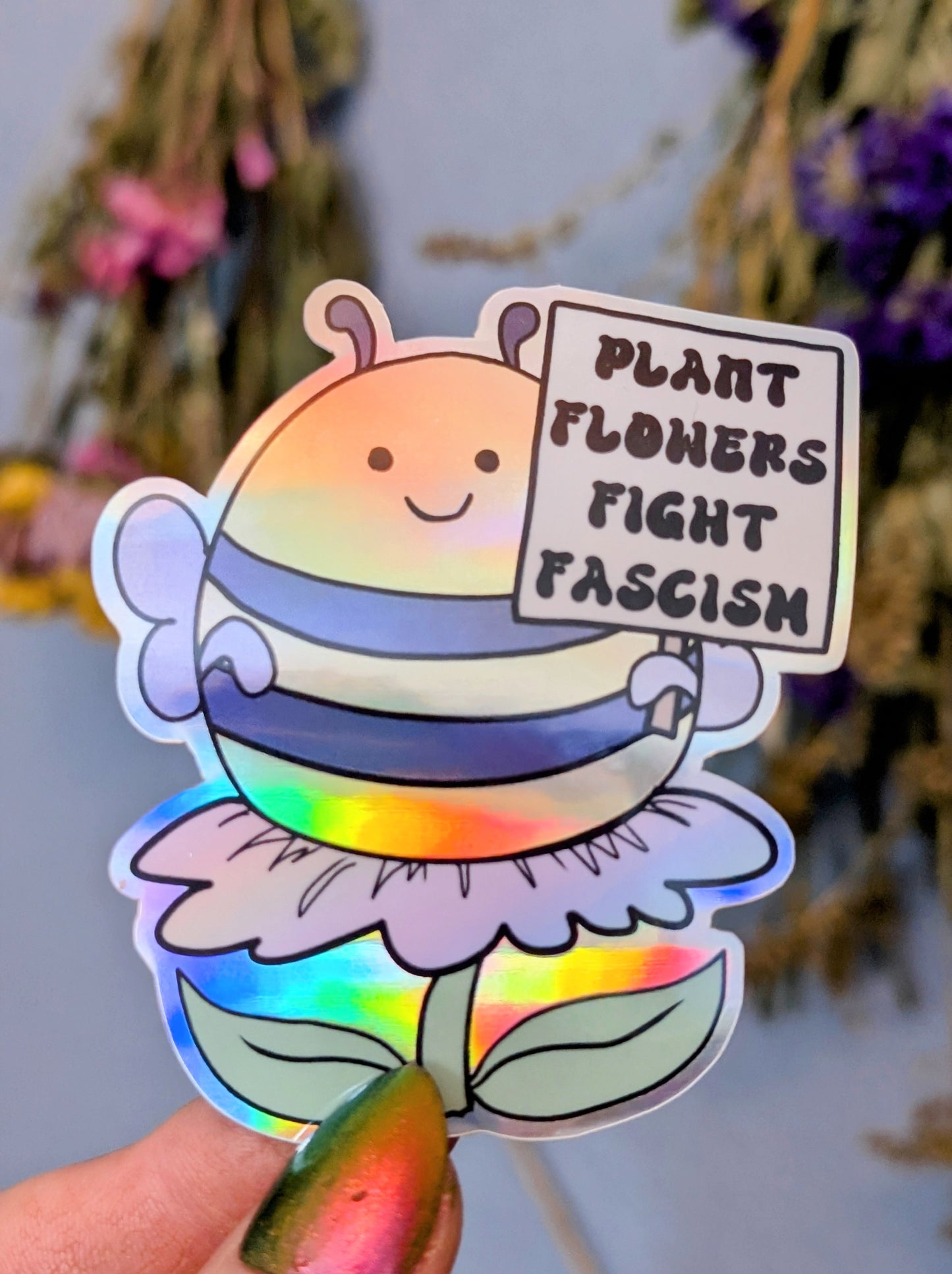 Activist Bee Vinyl Sticker