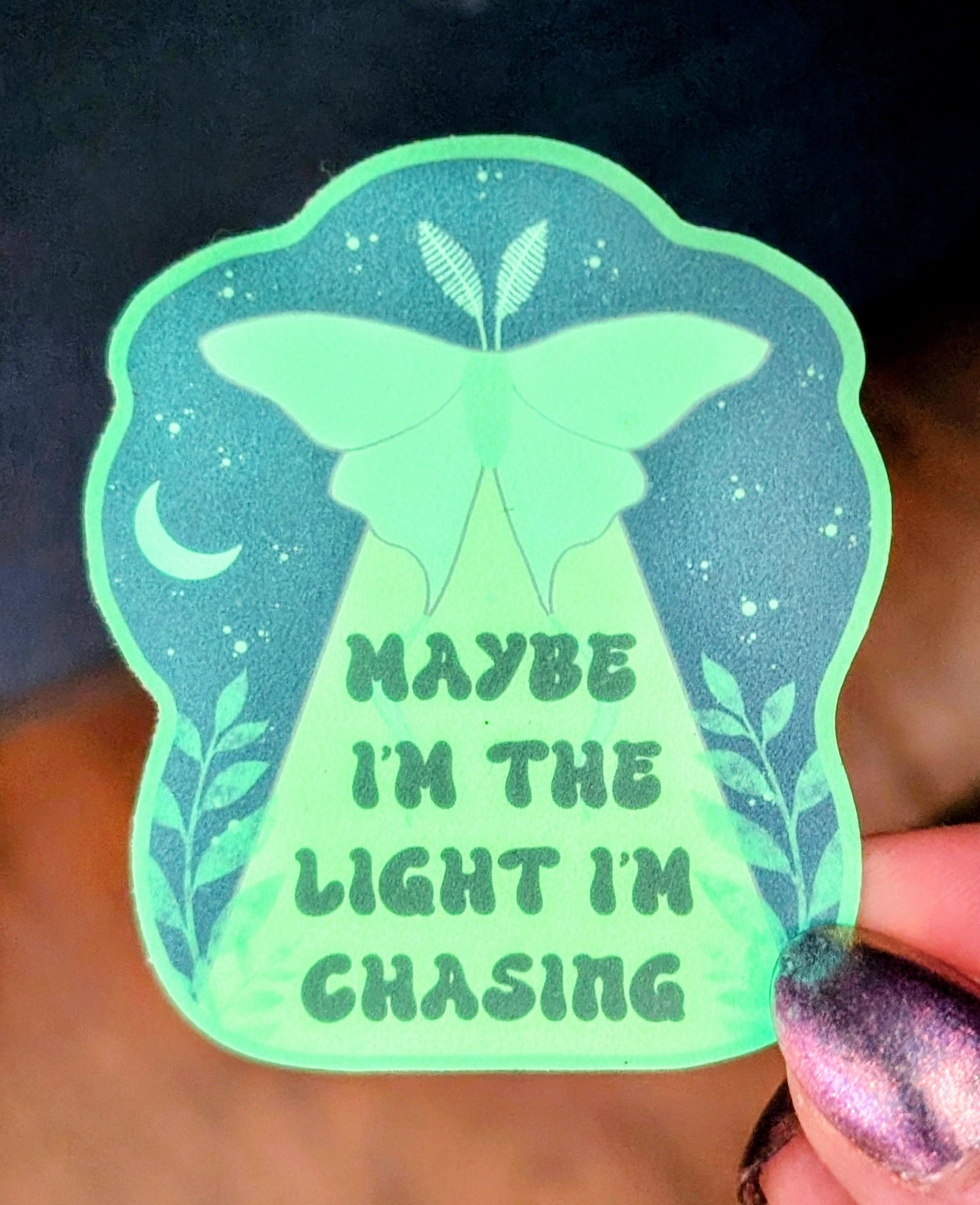 Glow in the Dark Witchy Inspirational Feminist Vinyl Sticker