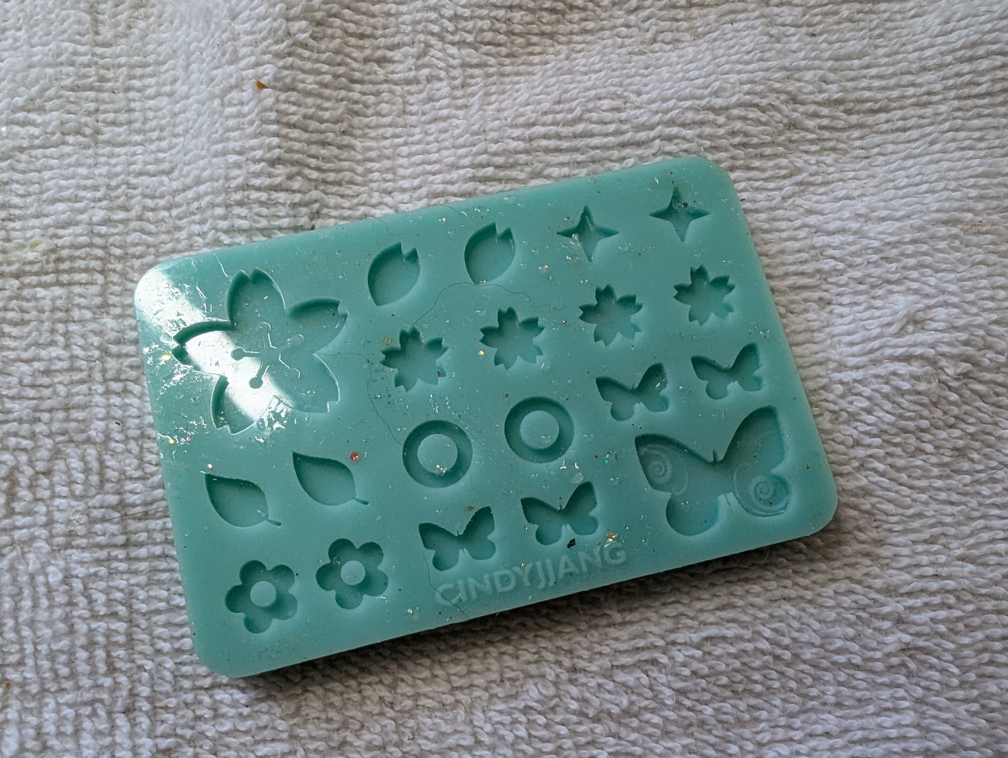 Tiny Butterflies and Flowers Resin Silicone Mold
