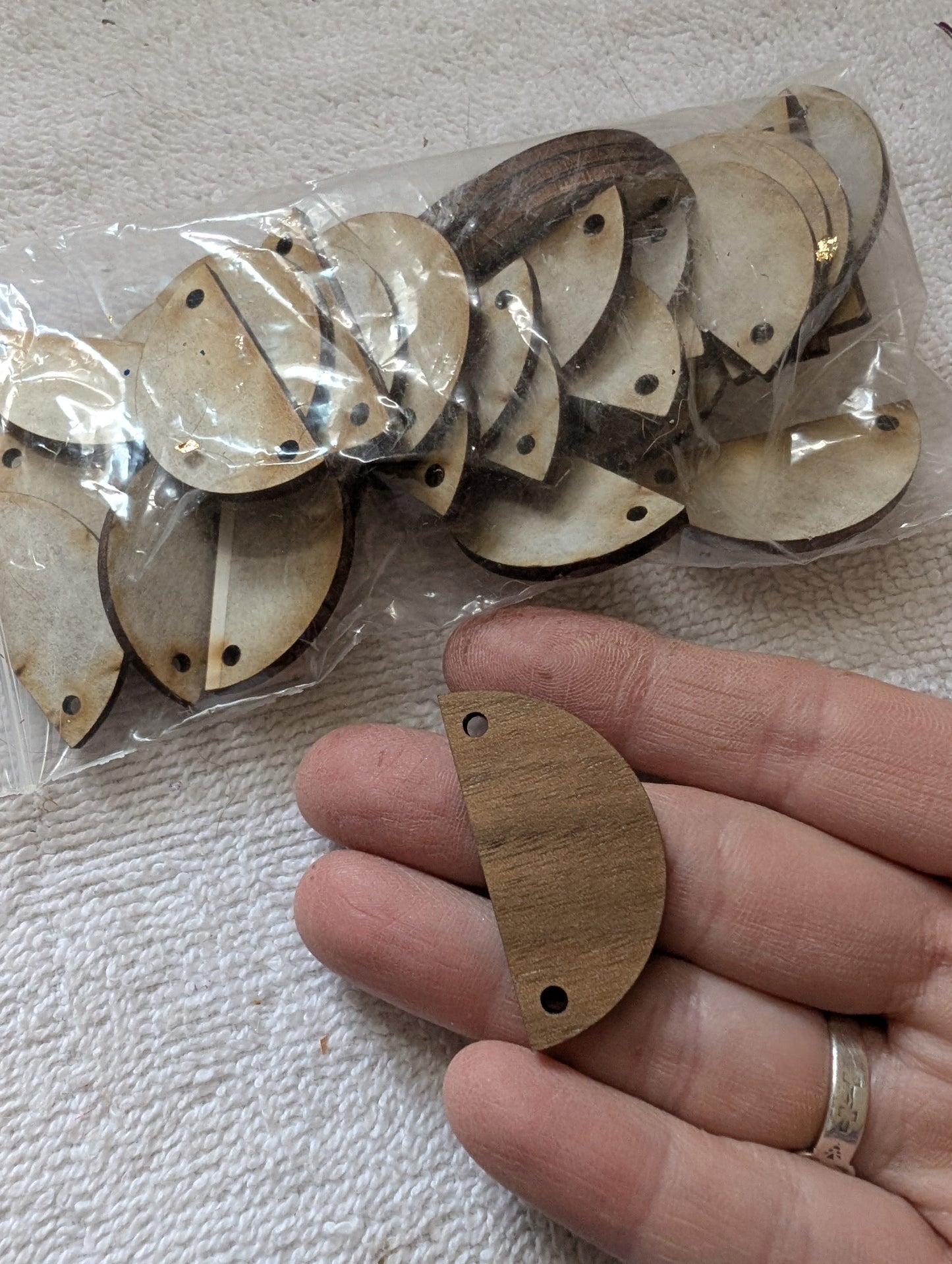 Set of Half Circle Walnut Wood Blanks