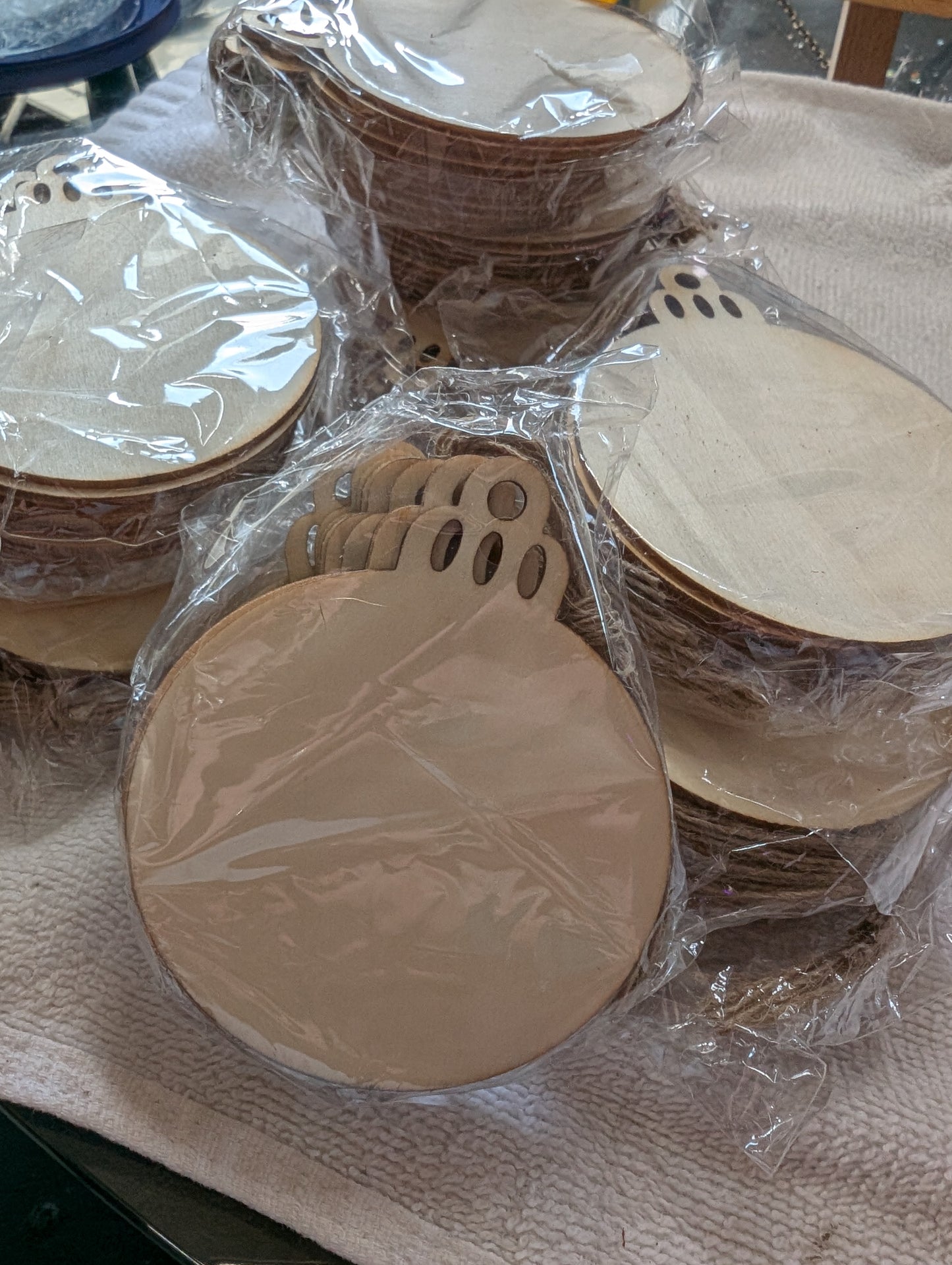 100 Wood Ornament Blanks