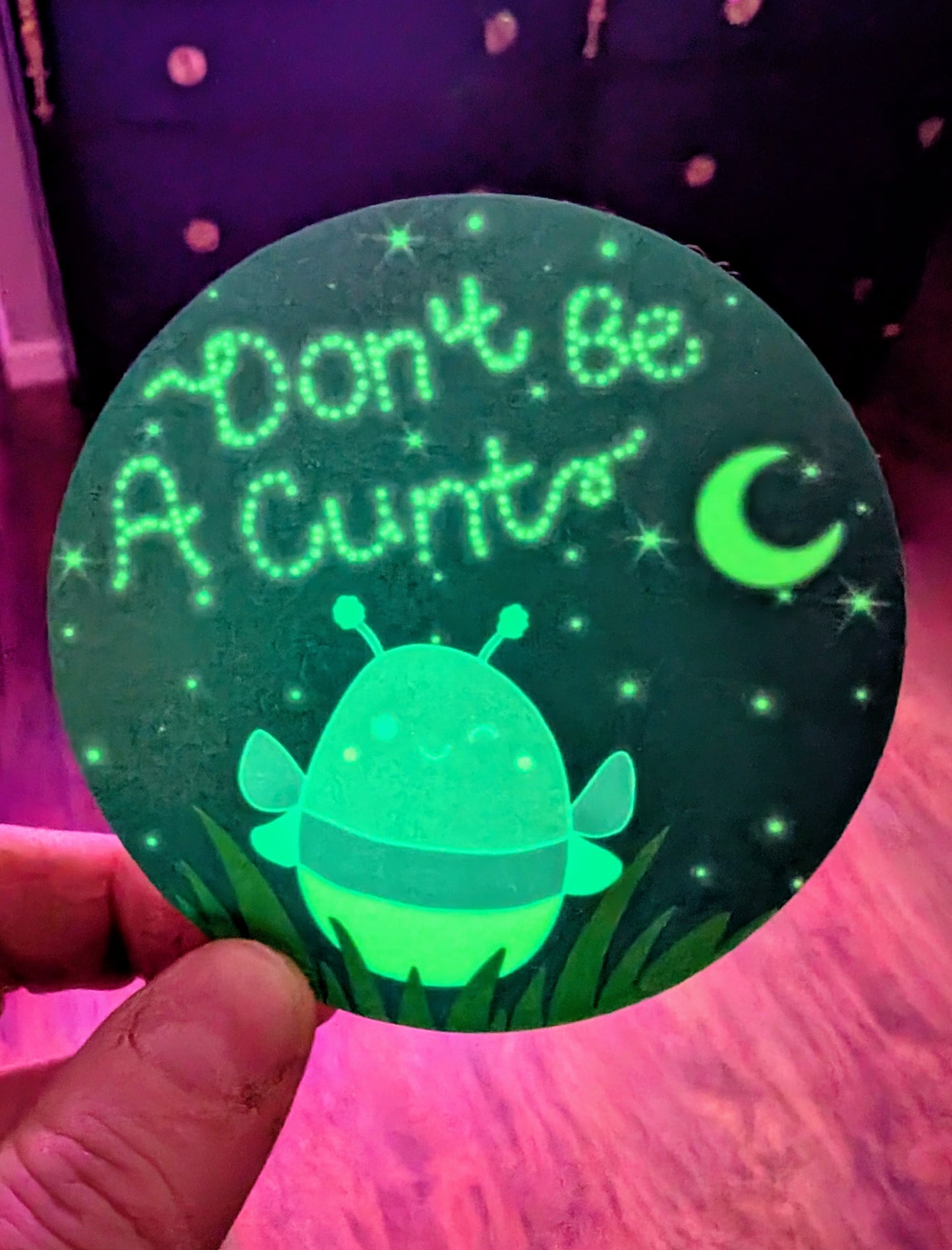 Glow In The Dark Feral Lightening Bug Vinyl Sticker