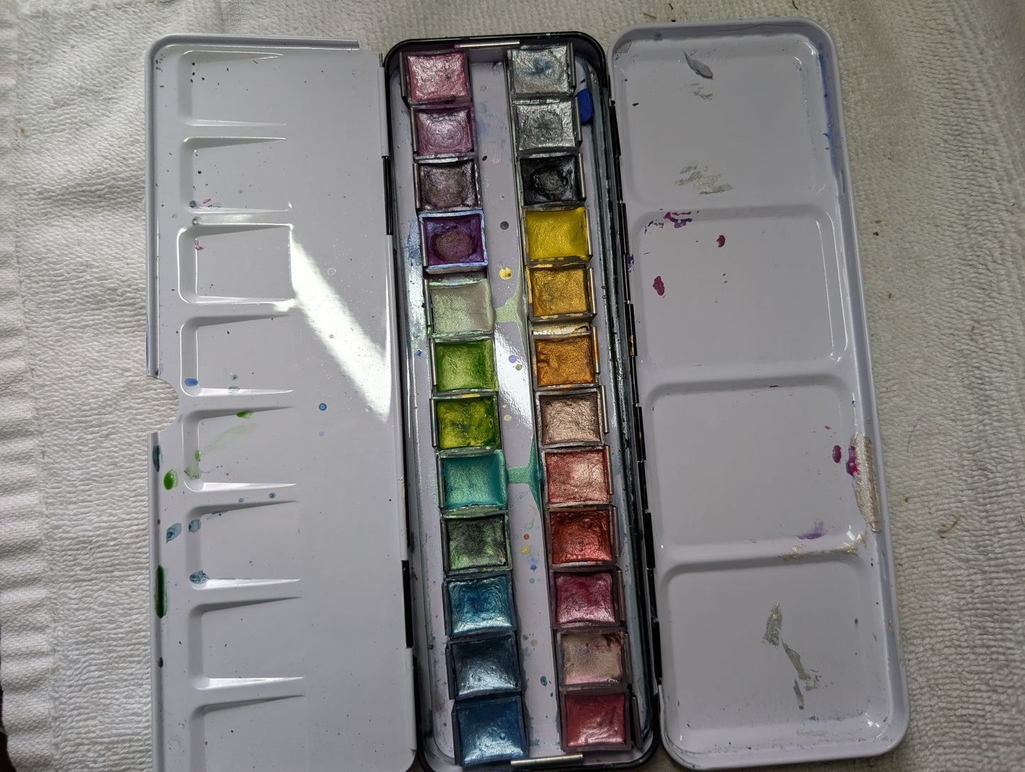 Arteza Premium Metallic Watercolor Set