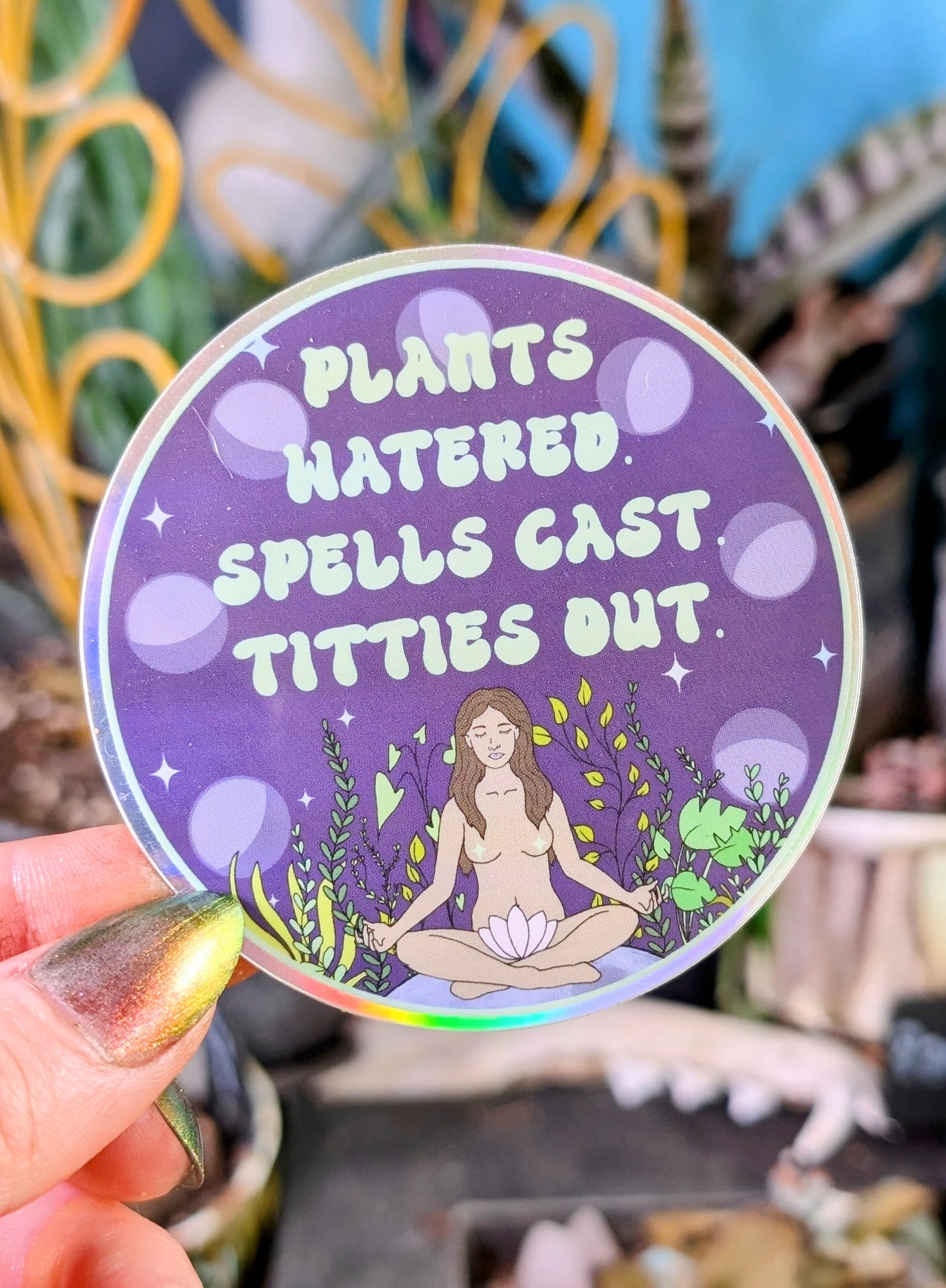Feminist Witch Gardener Vinyl Sticker