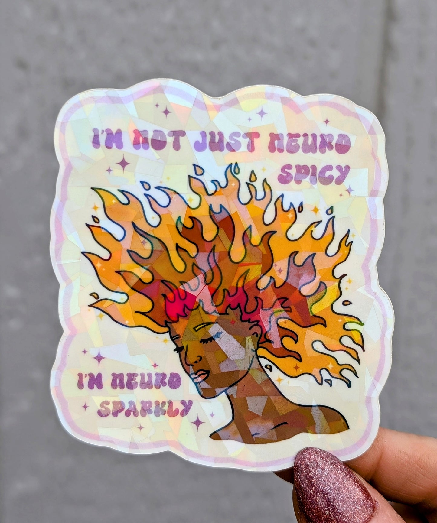 Feminist Neurodivergent Vinyl Sticker
