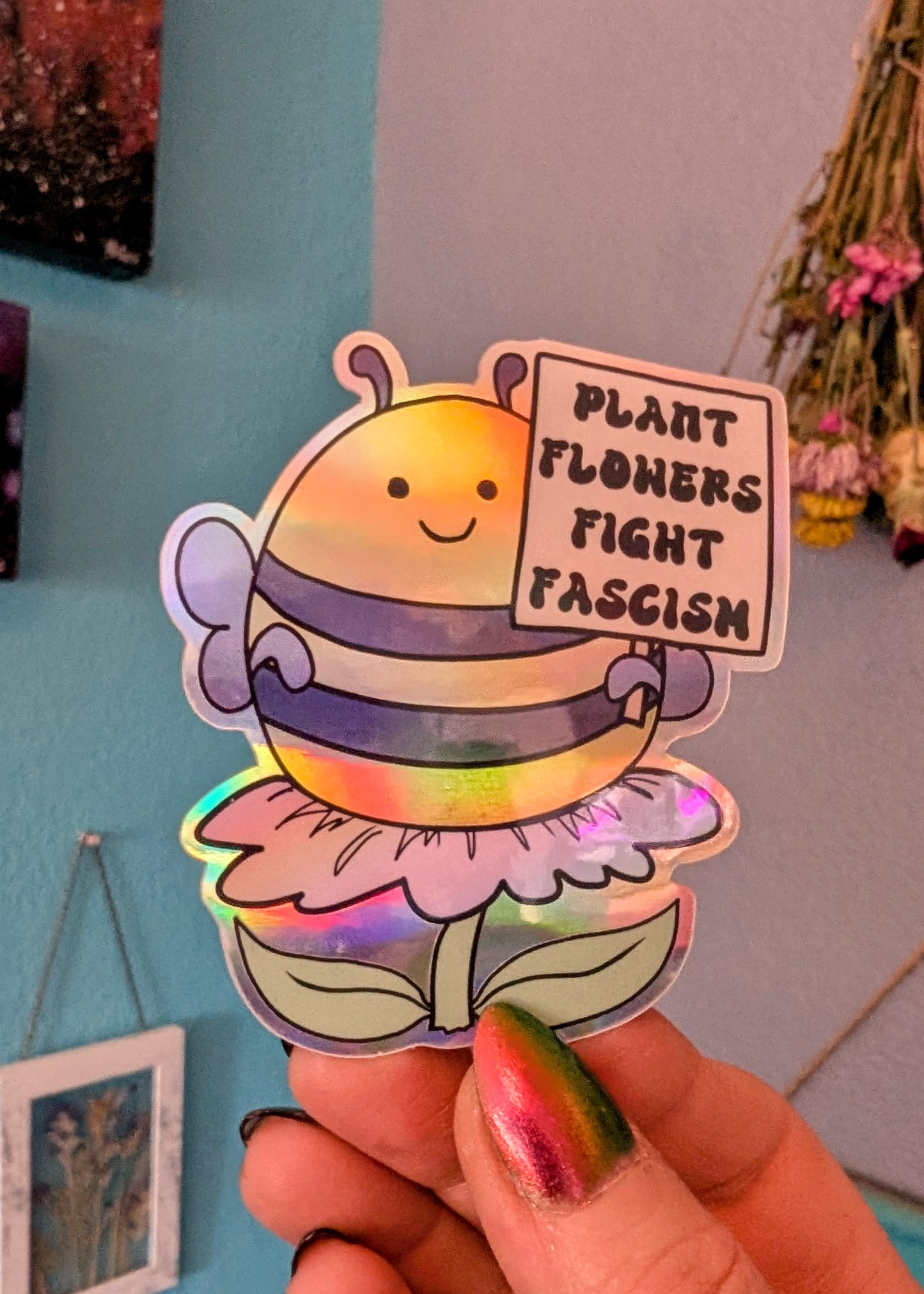 Activist Bee Vinyl Sticker