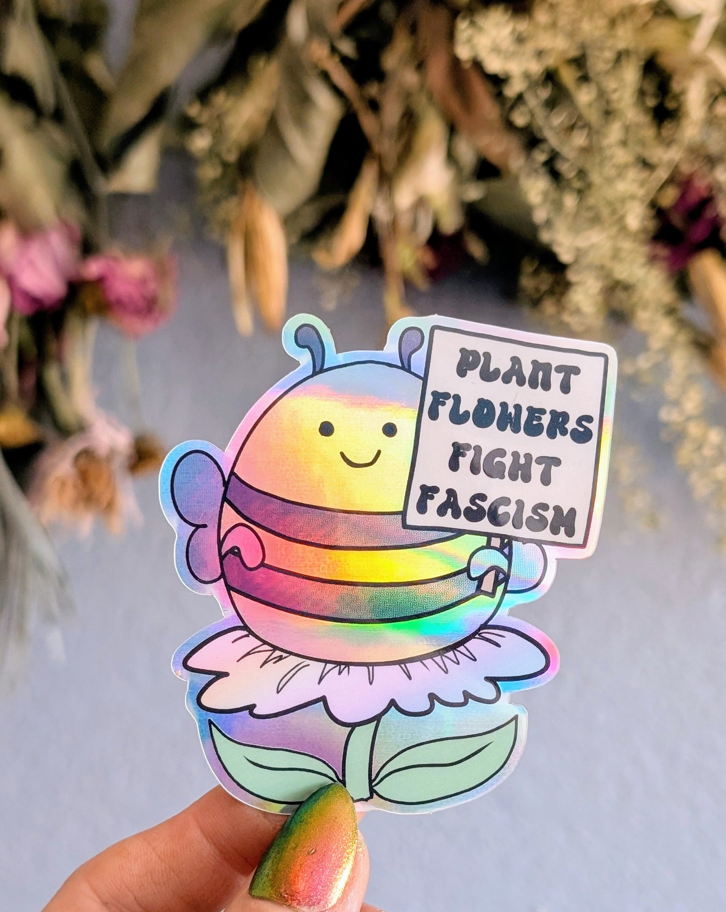 Activist Bee Vinyl Sticker