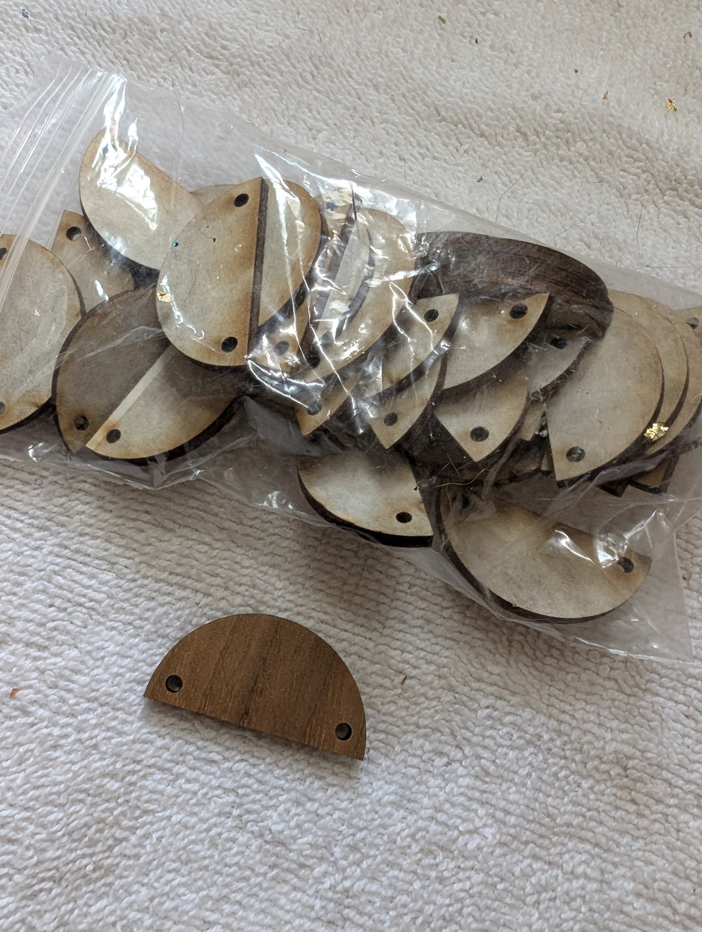 Set of Half Circle Walnut Wood Blanks