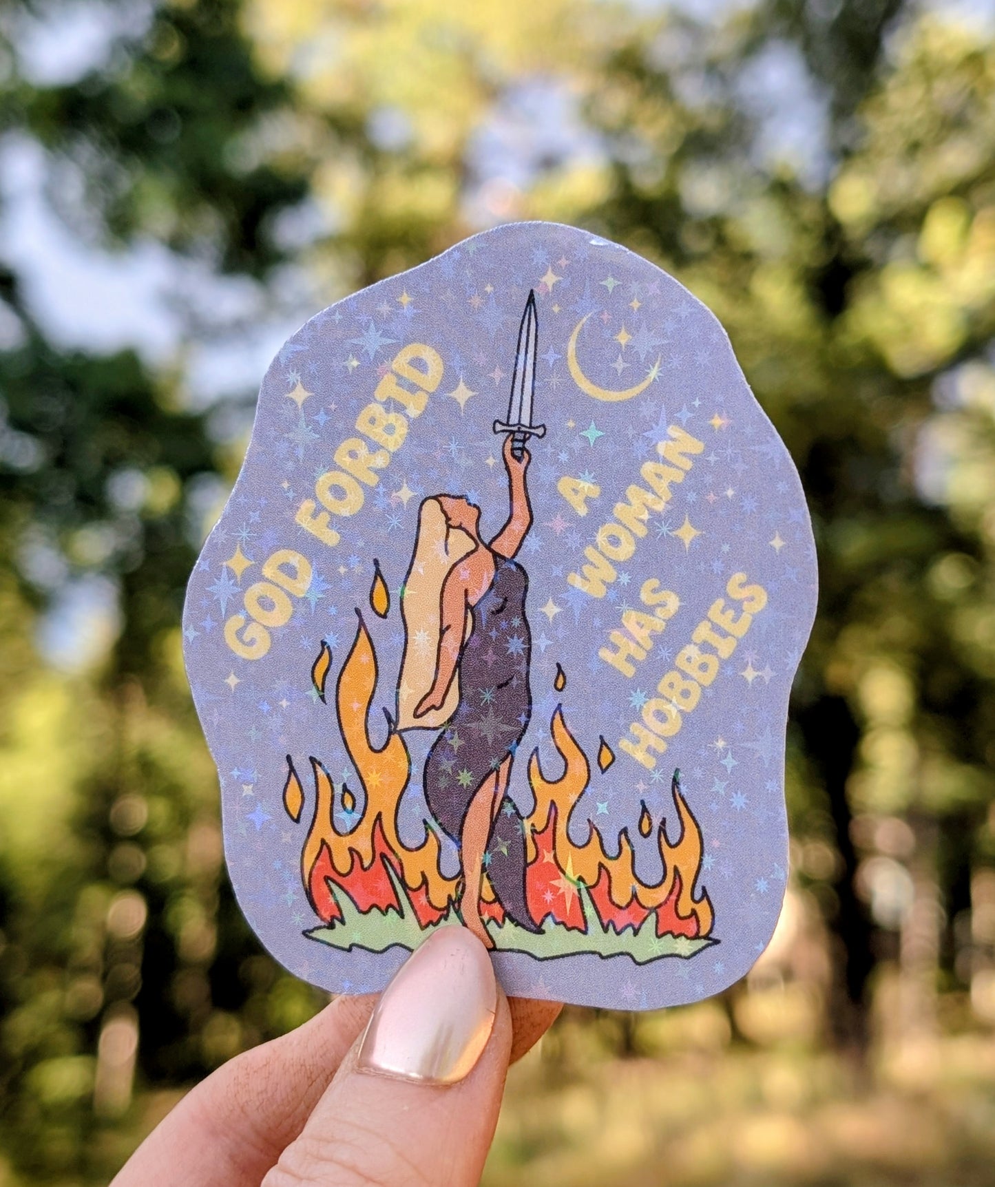 Witchy Woman Inspirational Feminist Vinyl Sticker