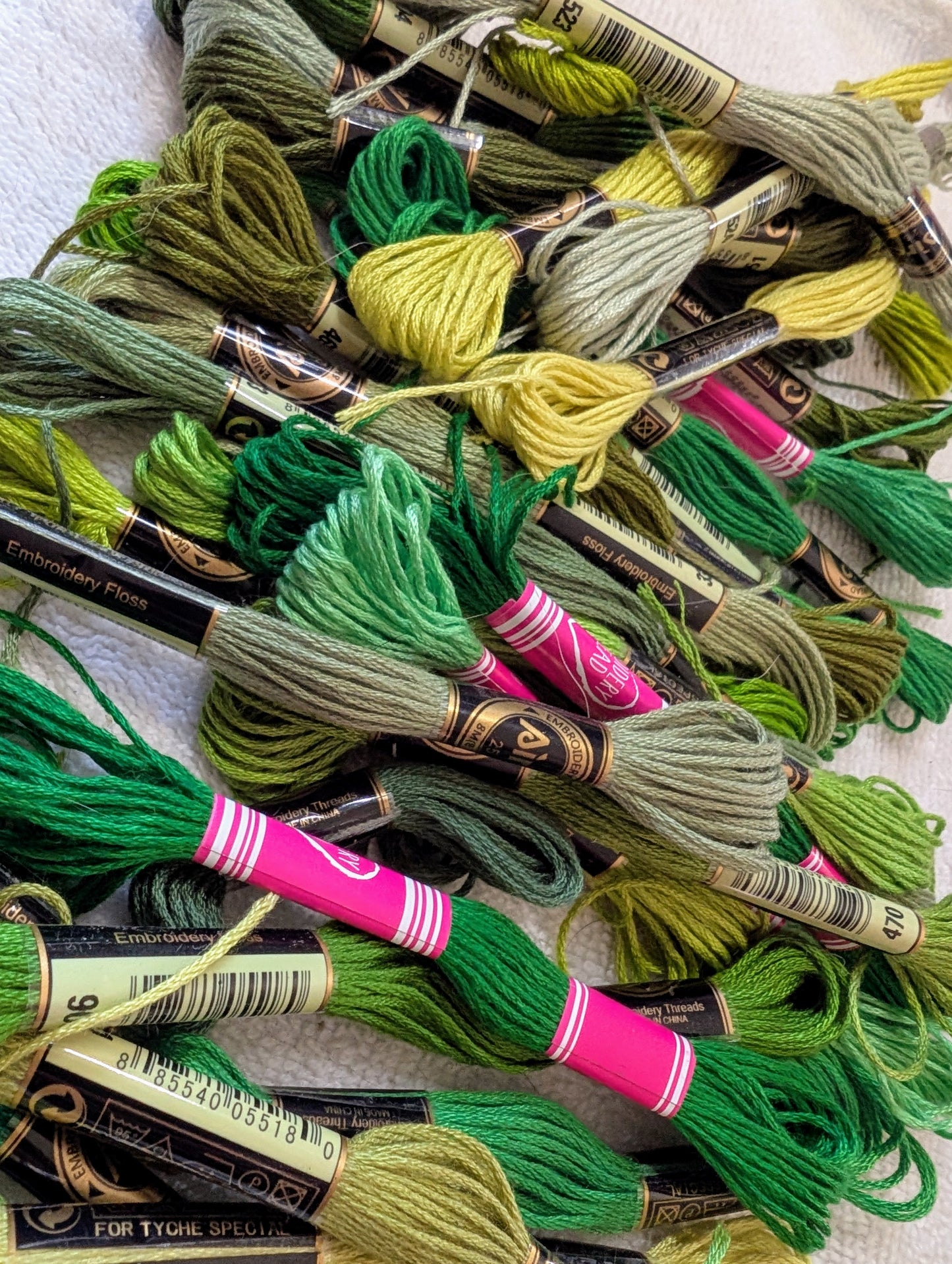Green Embroidery String