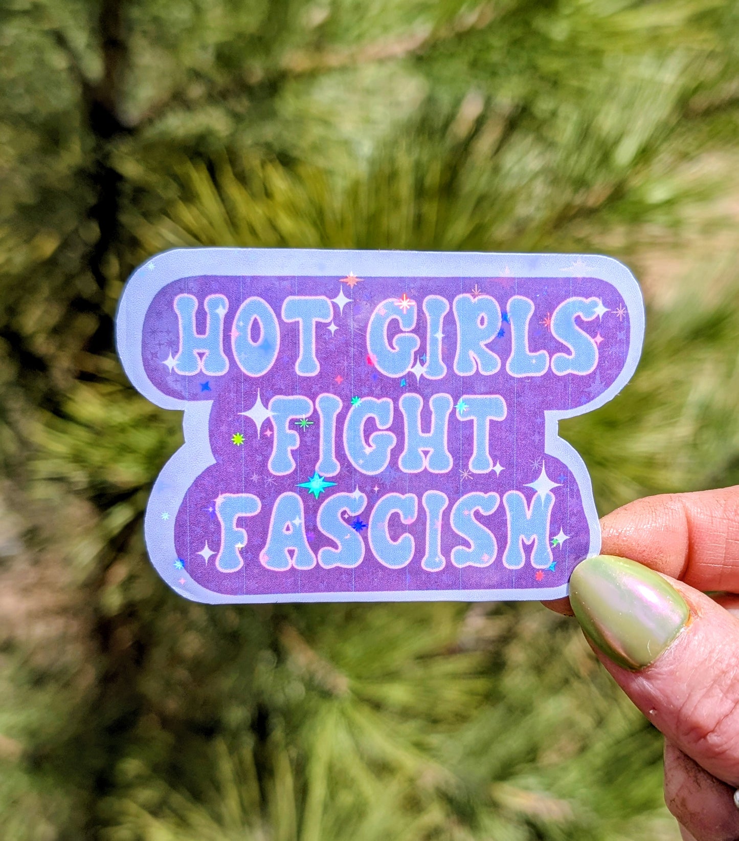 Anti Fascist Inspirational Feminist Vinyl Sticker
