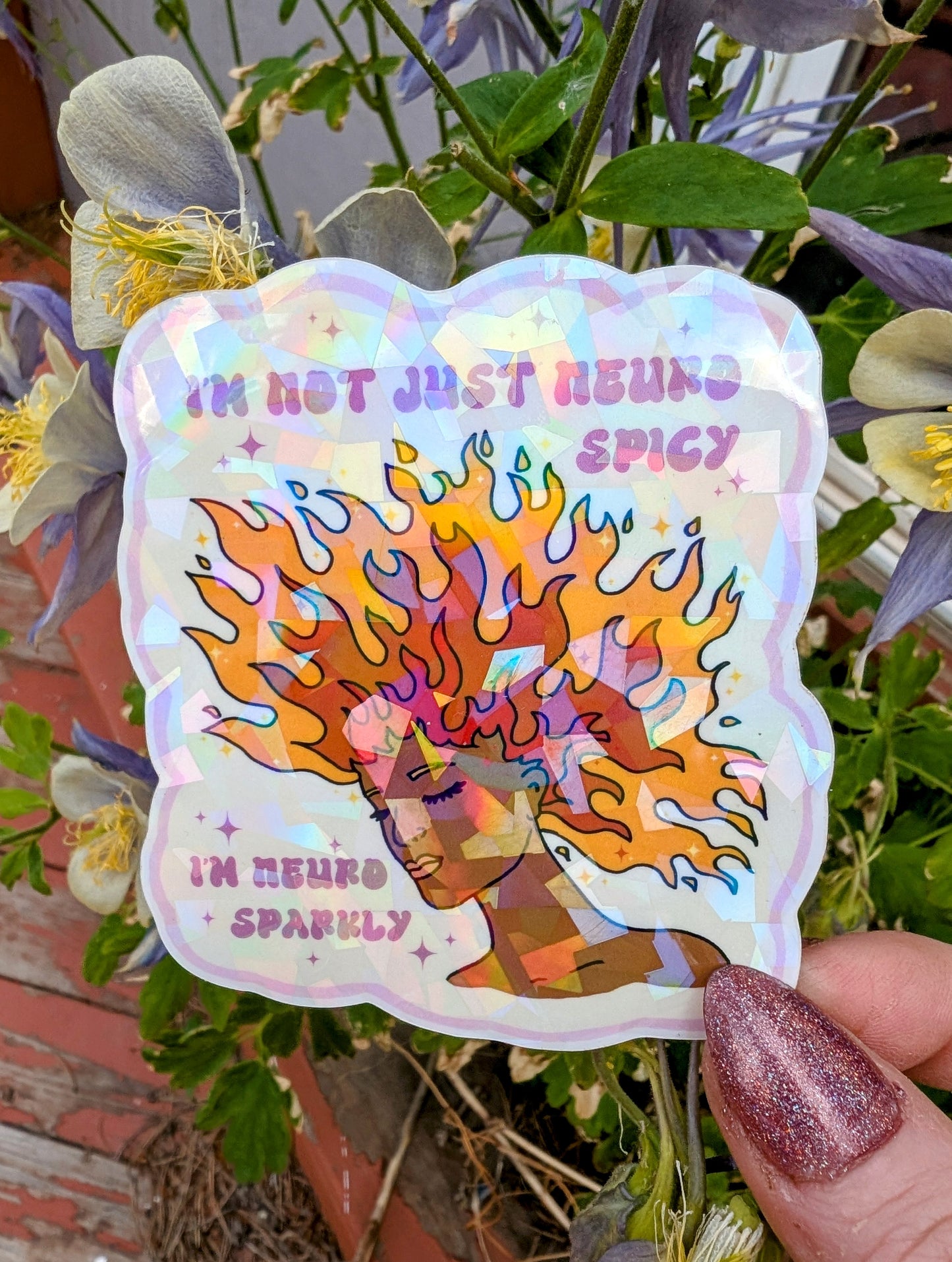 Feminist Neurodivergent Vinyl Sticker