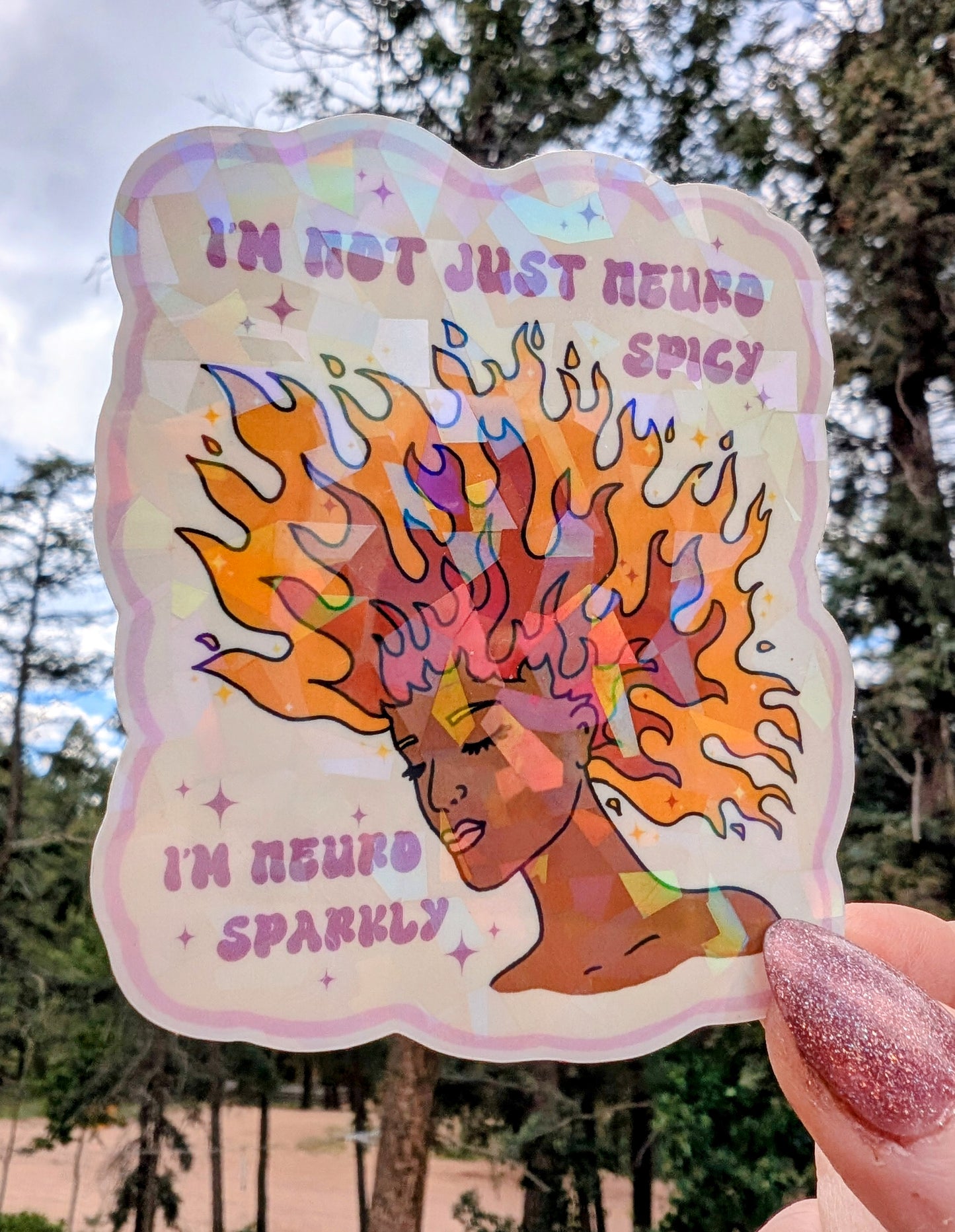 Feminist Neurodivergent Vinyl Sticker