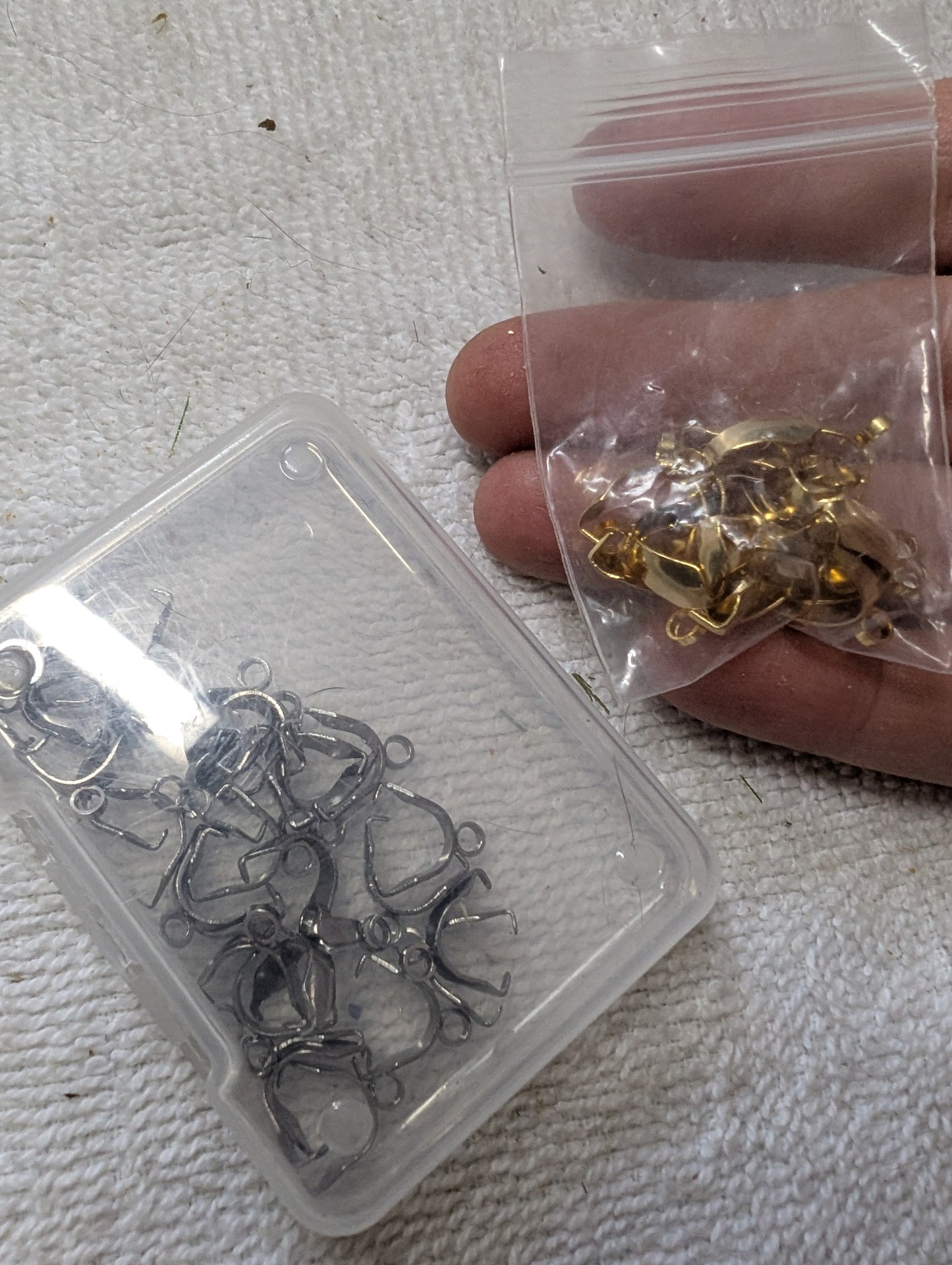 Gold and Stainless Steel Pendant Clasps