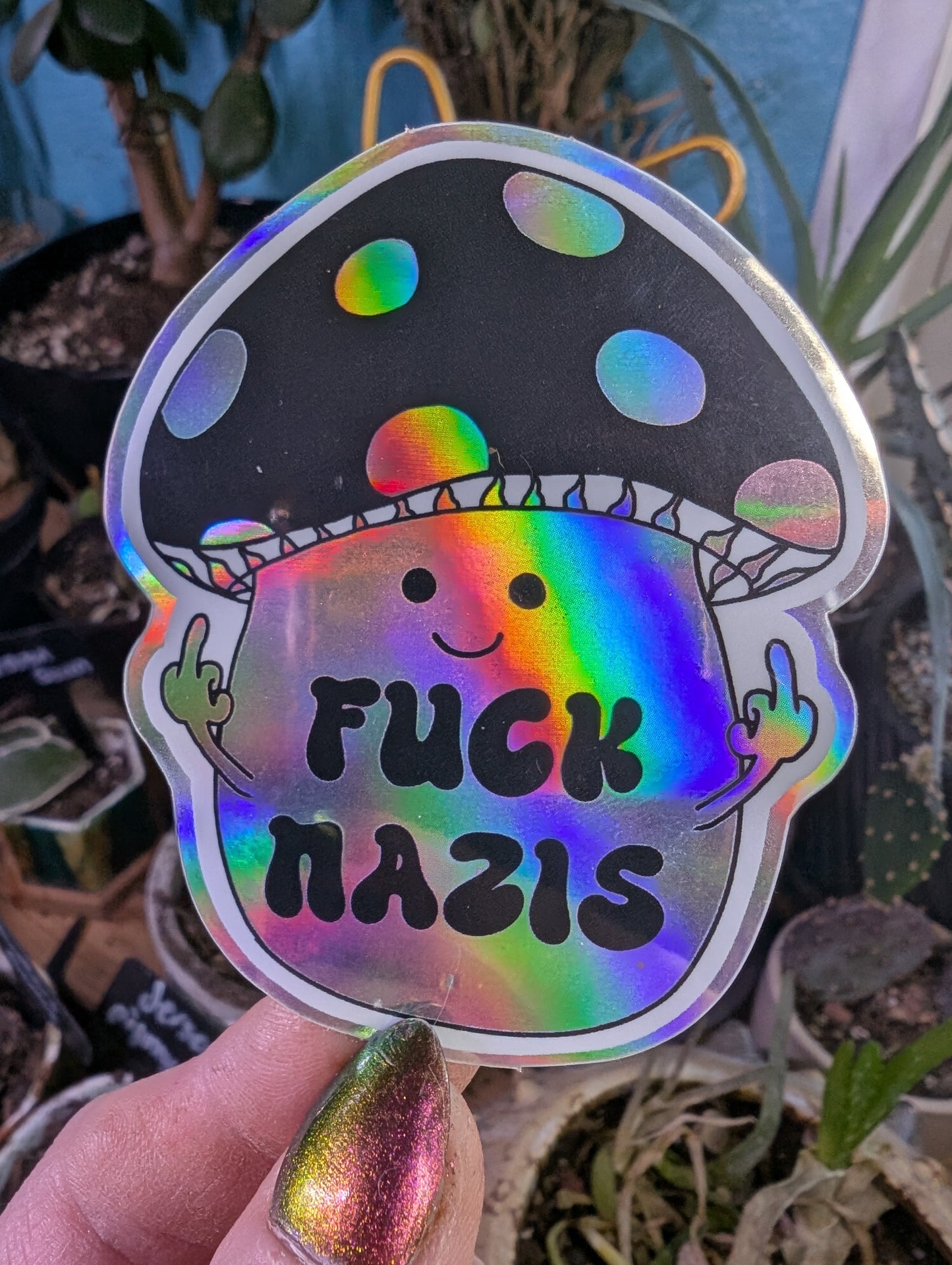 Rebellious Mushroom Vinyl Sticker