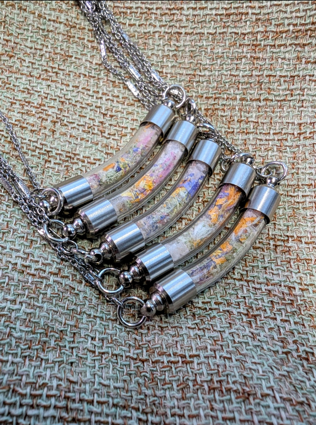 Unique Handcrafted Medicine Woman Floral Necklace with Quartz and Colorado Wildflowers