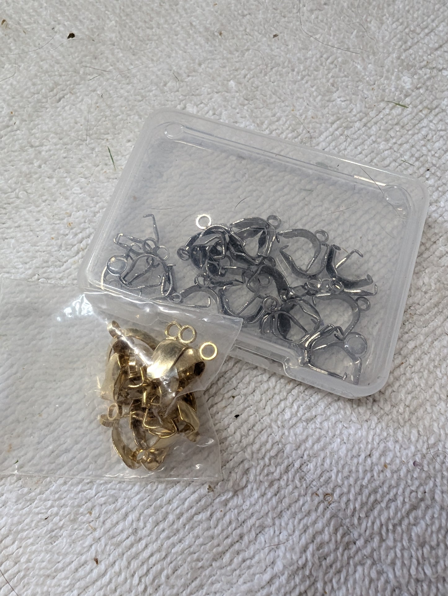 Gold and Stainless Steel Pendant Clasps