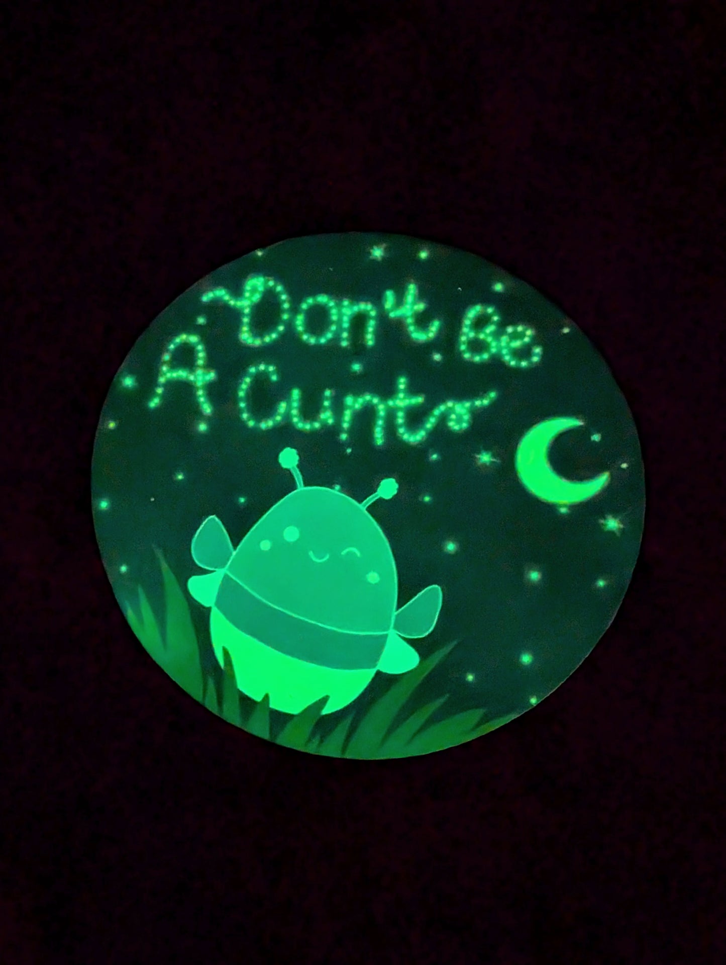 Glow In The Dark Feral Lightening Bug Vinyl Sticker