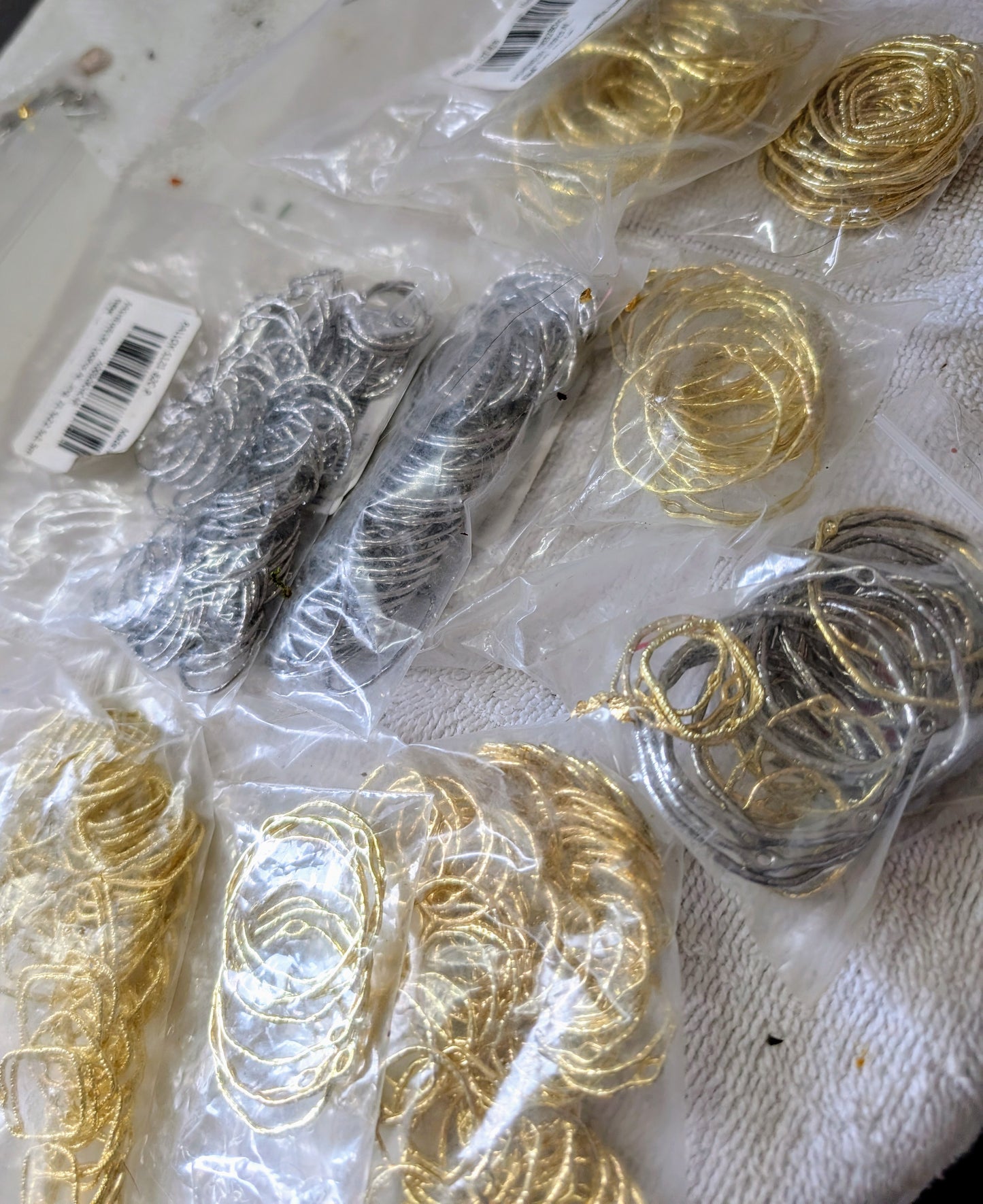 Assorted Sets of Round Square Metal Alloy Open Bezels
