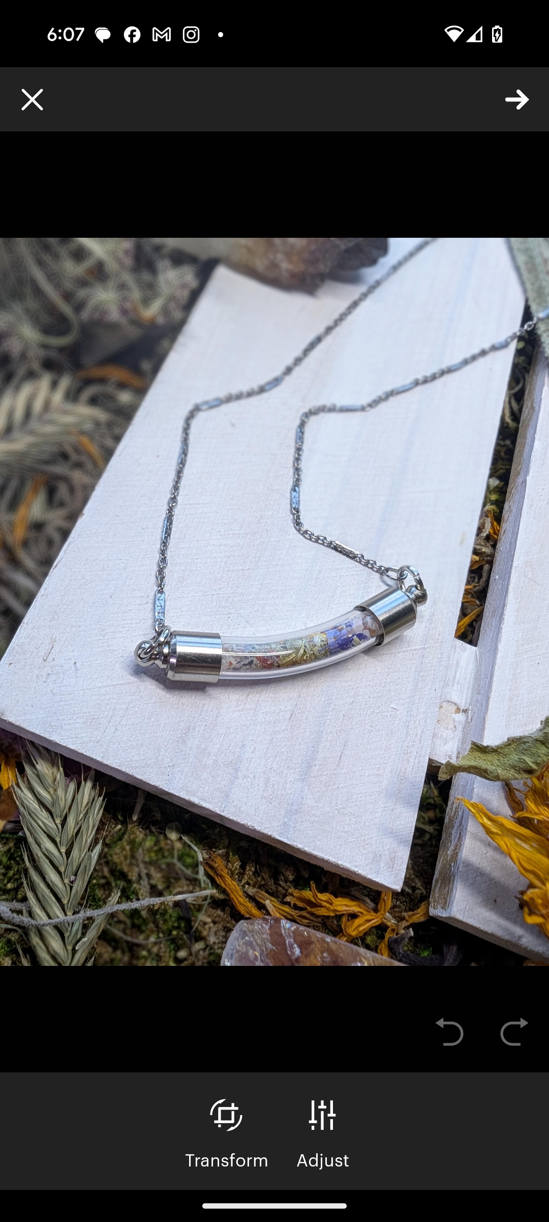 Unique Handcrafted Medicine Woman Floral Necklace with Quartz and Colorado Wildflowers