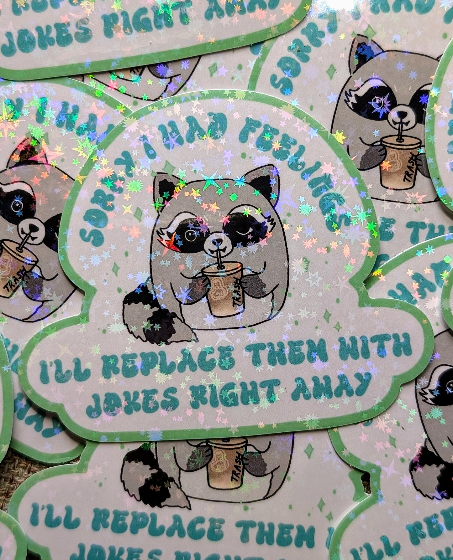 Feral Iced Coffee Feminist Vinyl Sticker