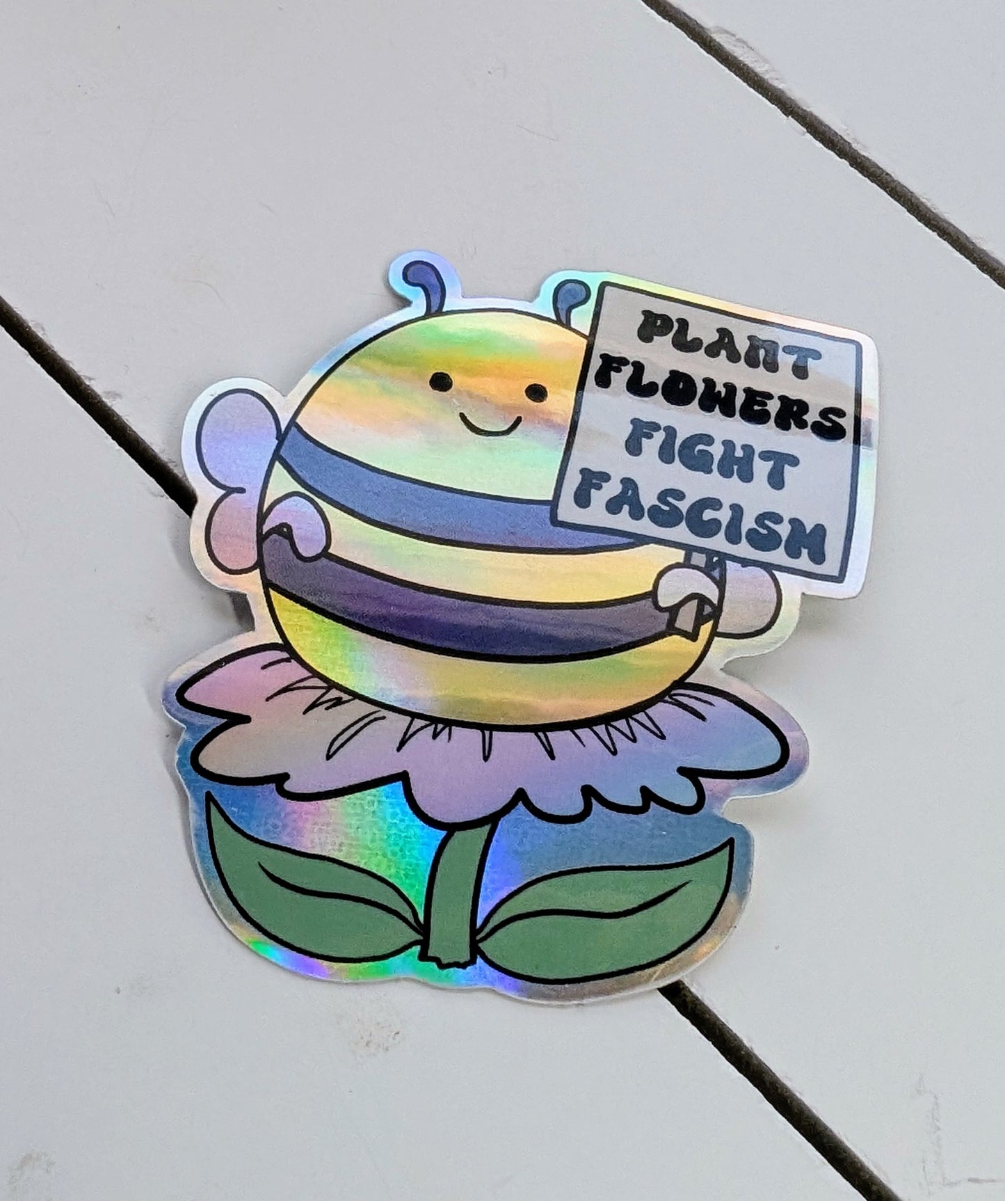 Activist Bee Vinyl Sticker