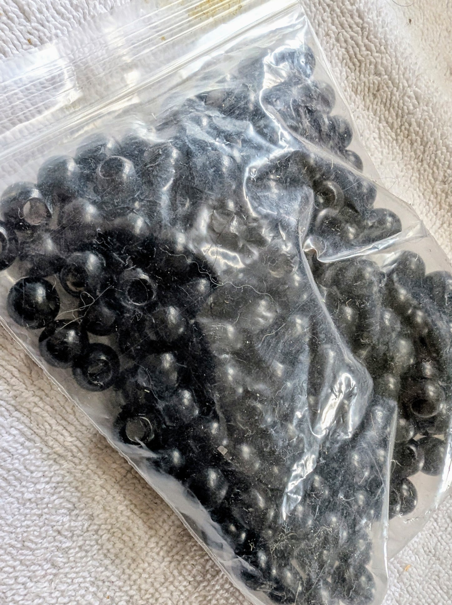 Black Wooden Macrame Beads