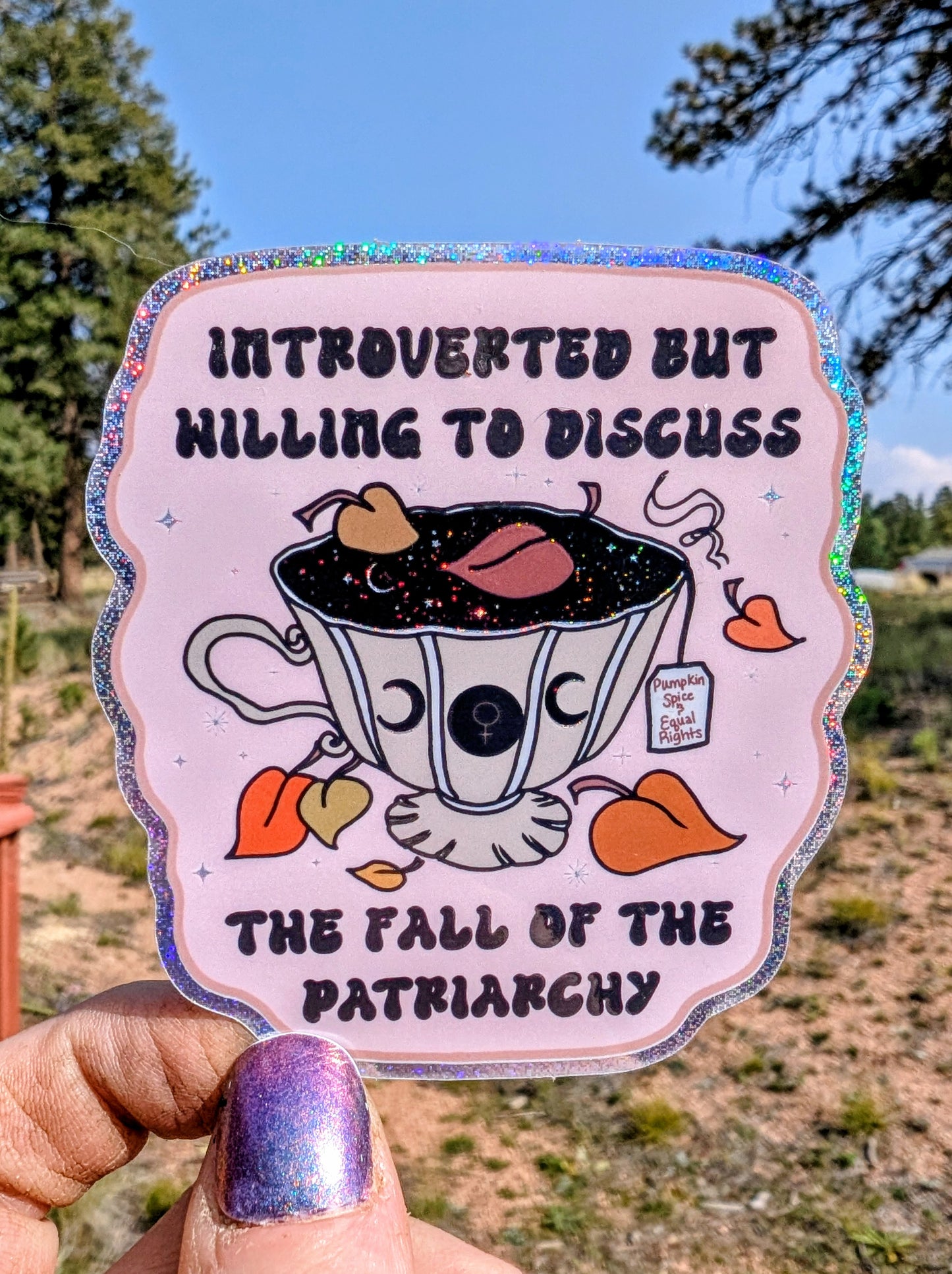 Fall of the Patriarchy Inspirational Feminist Vinyl Sticker