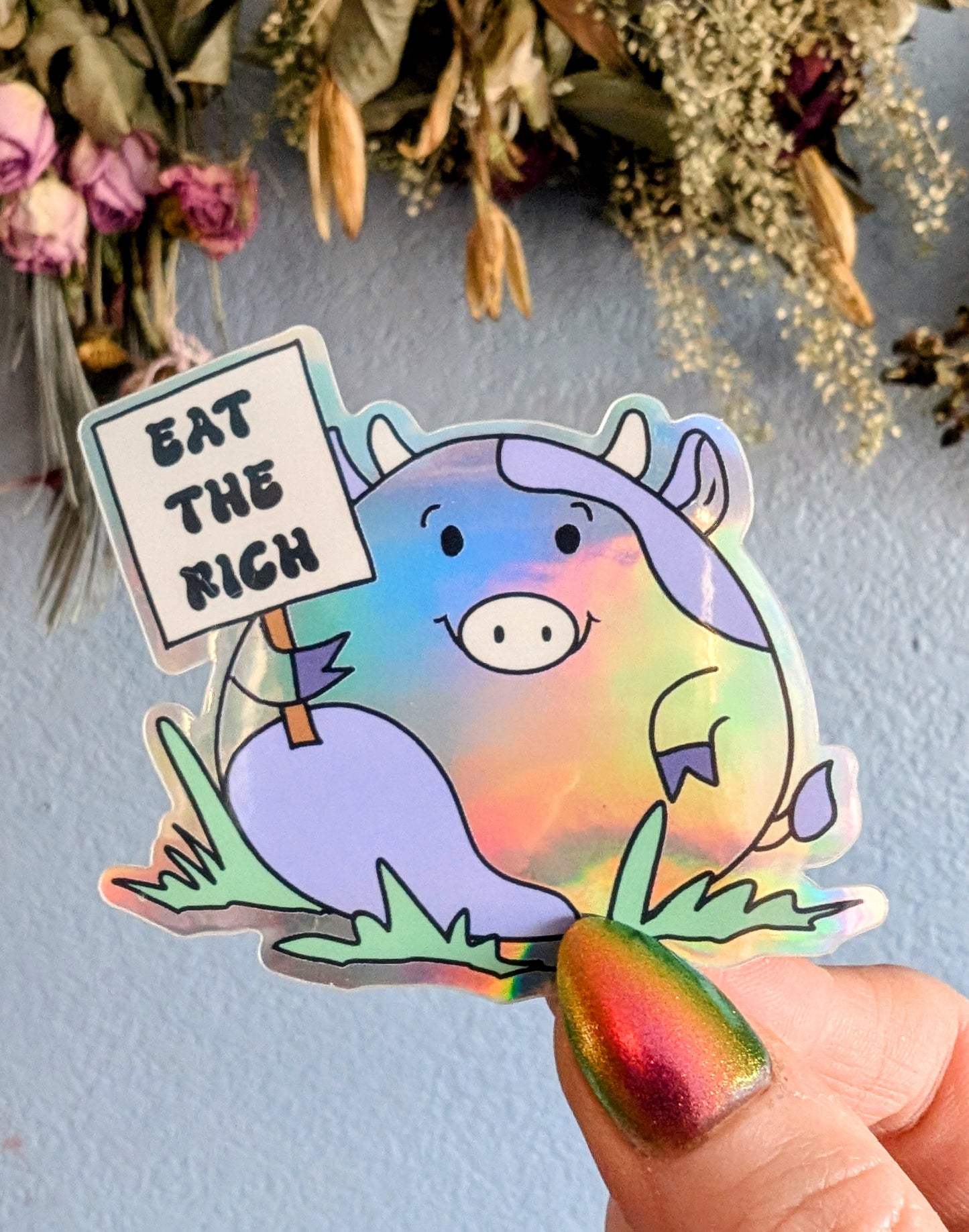 Activist Cow Vinyl Sticker