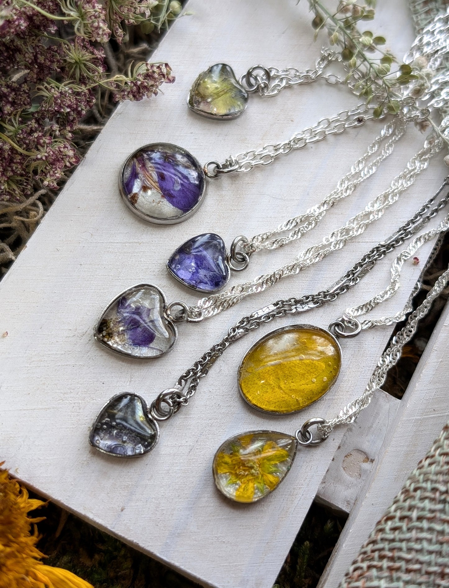 Alpine Daisy Sterling Silver Necklace