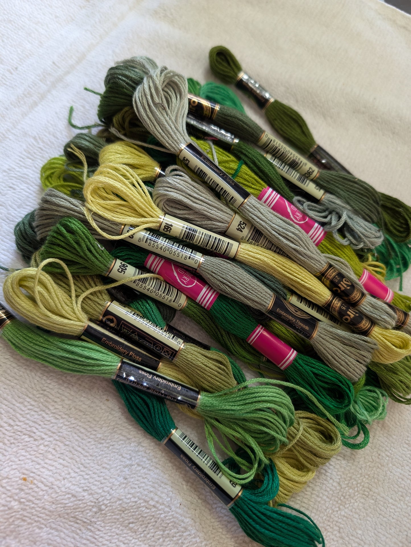 Green Embroidery String