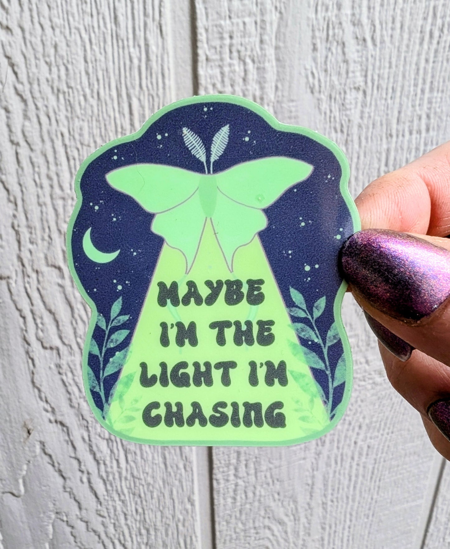 Glow in the Dark Witchy Inspirational Feminist Vinyl Sticker