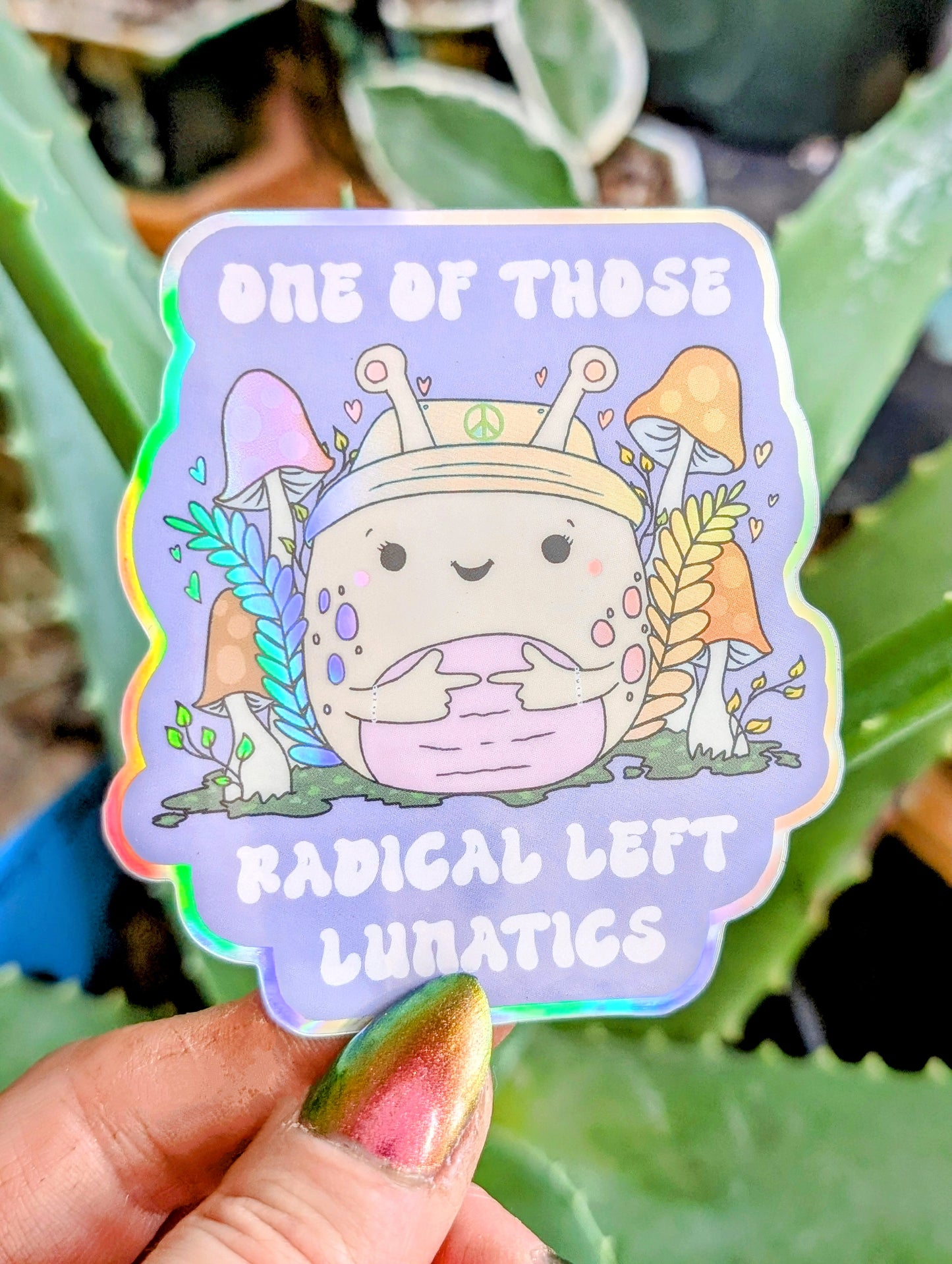 Activist Garden Slug Sticker