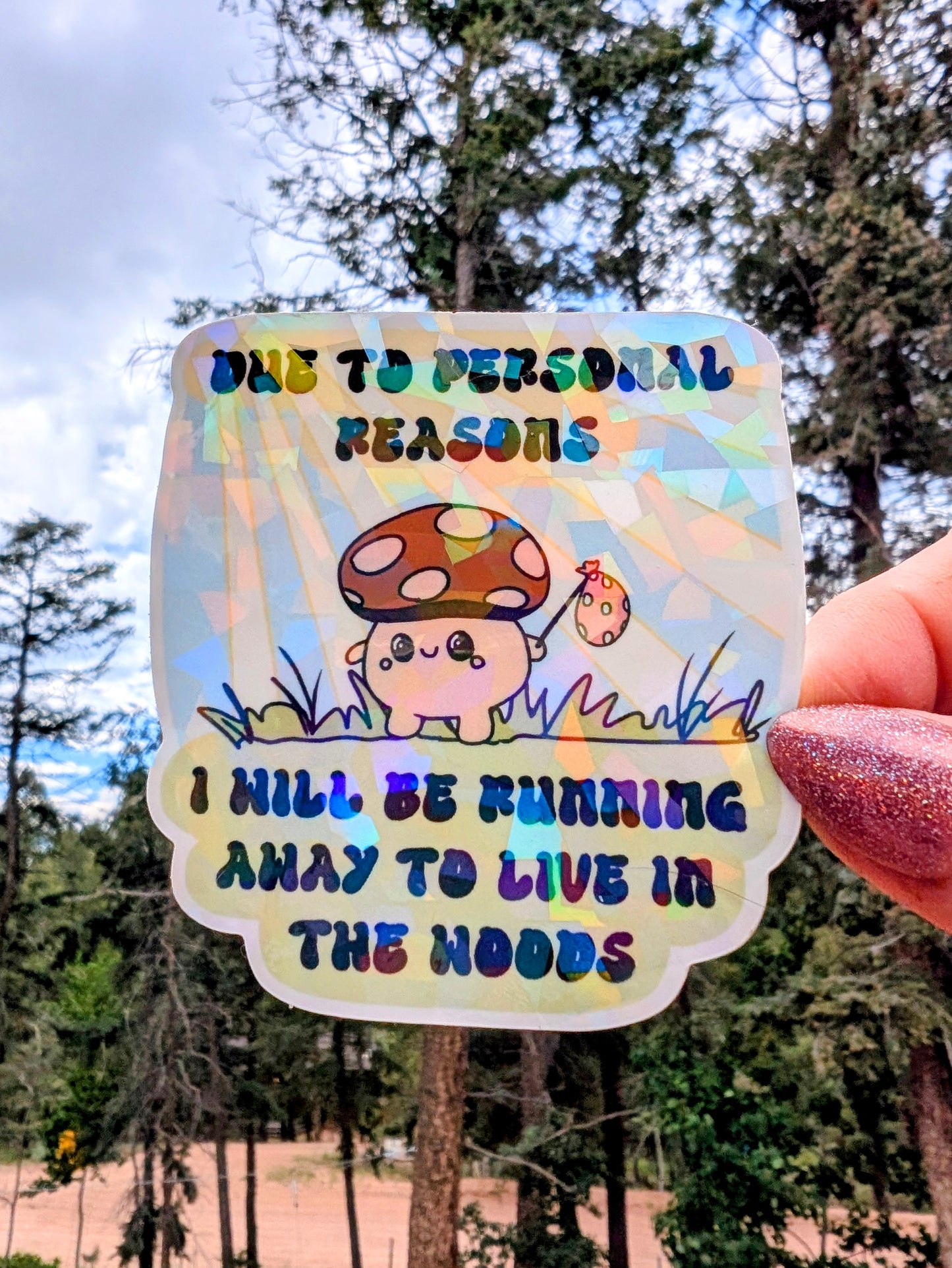 Feral Mushroom Vinyl Sticker