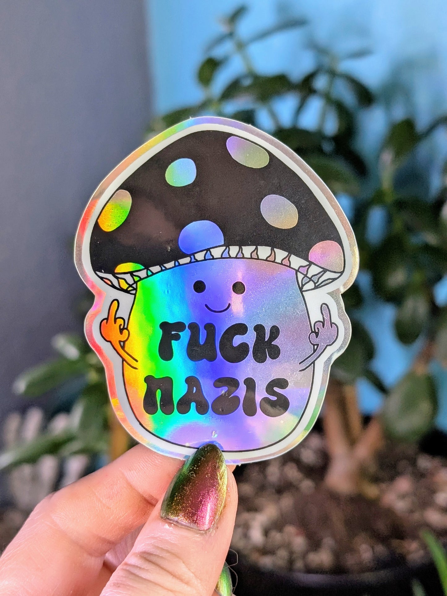 Rebellious Mushroom Vinyl Sticker