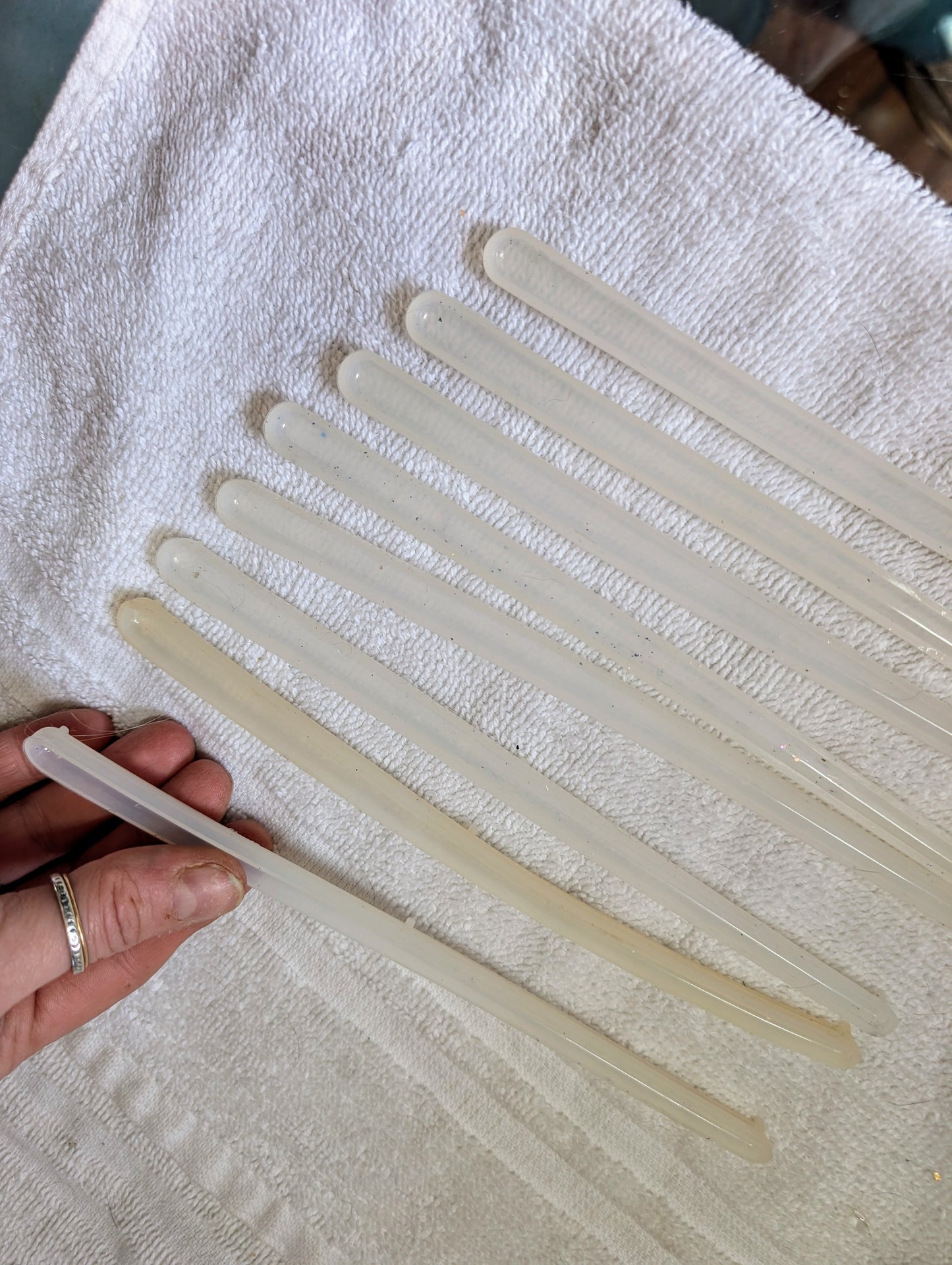 10 Hair Sticks Resin Silicone Molds