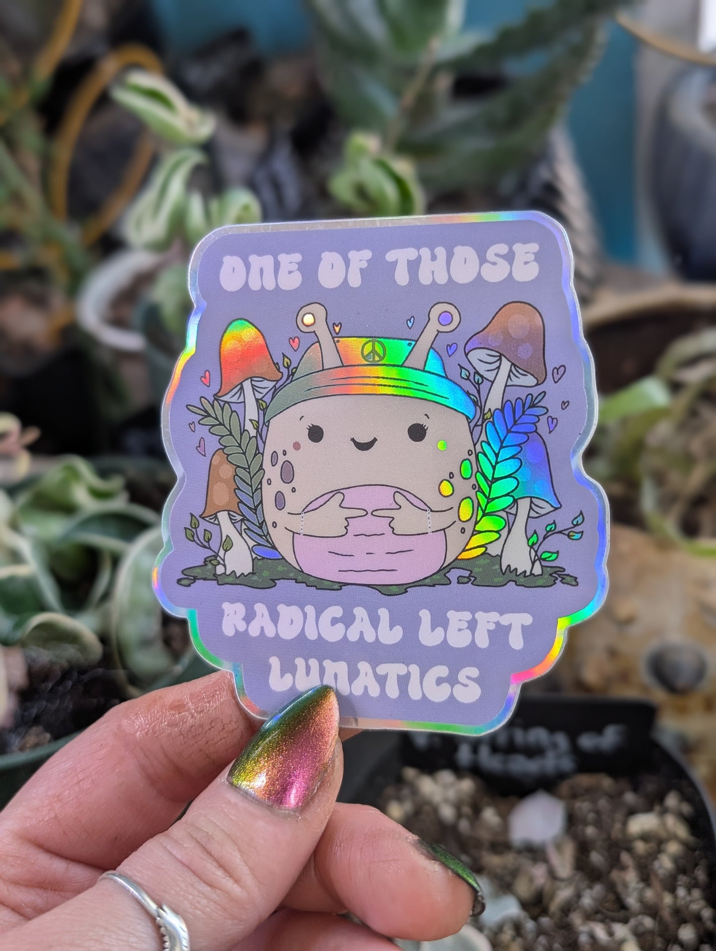 Activist Garden Slug Sticker