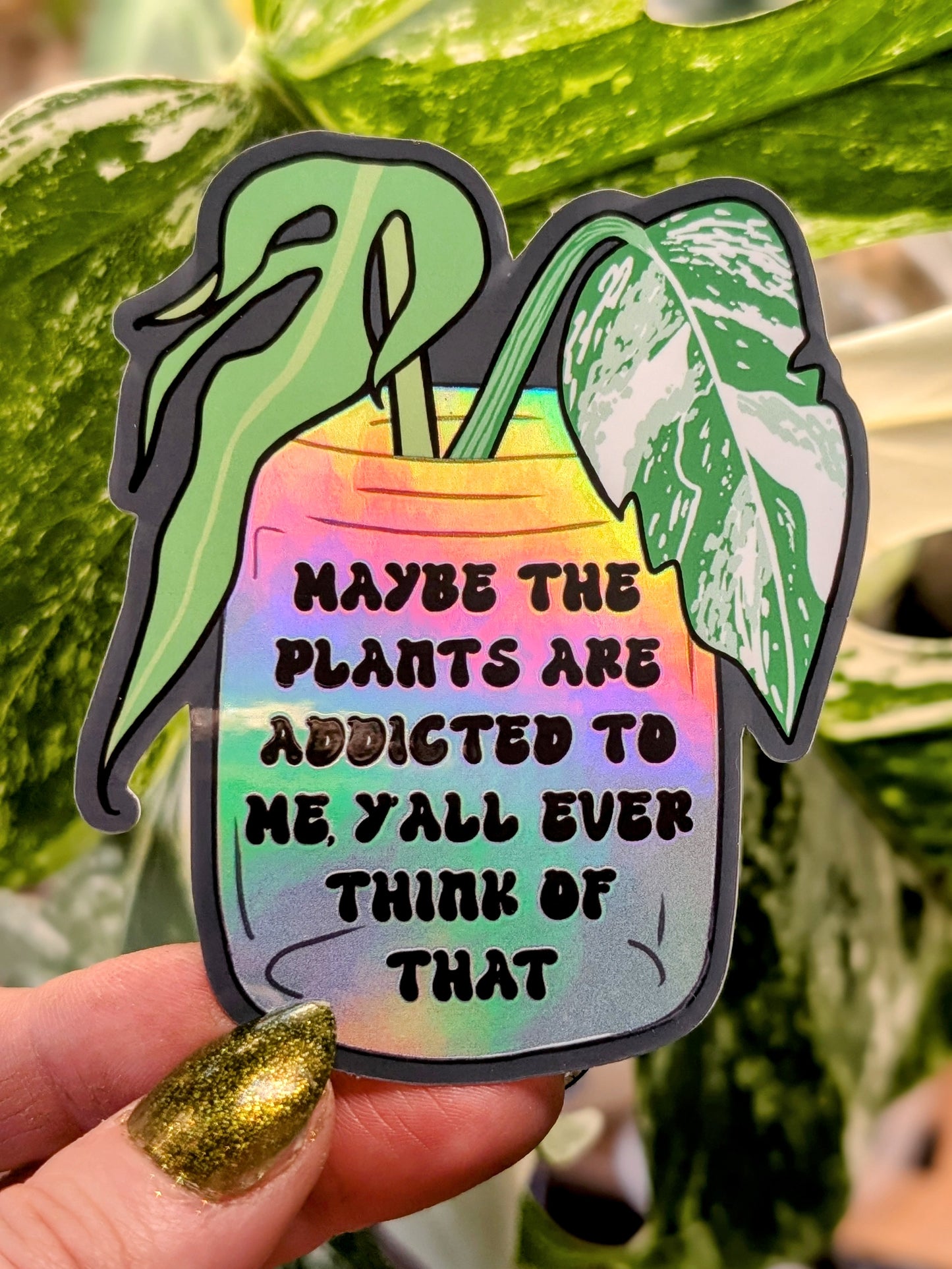 Plant Mom Vinyl Sticker